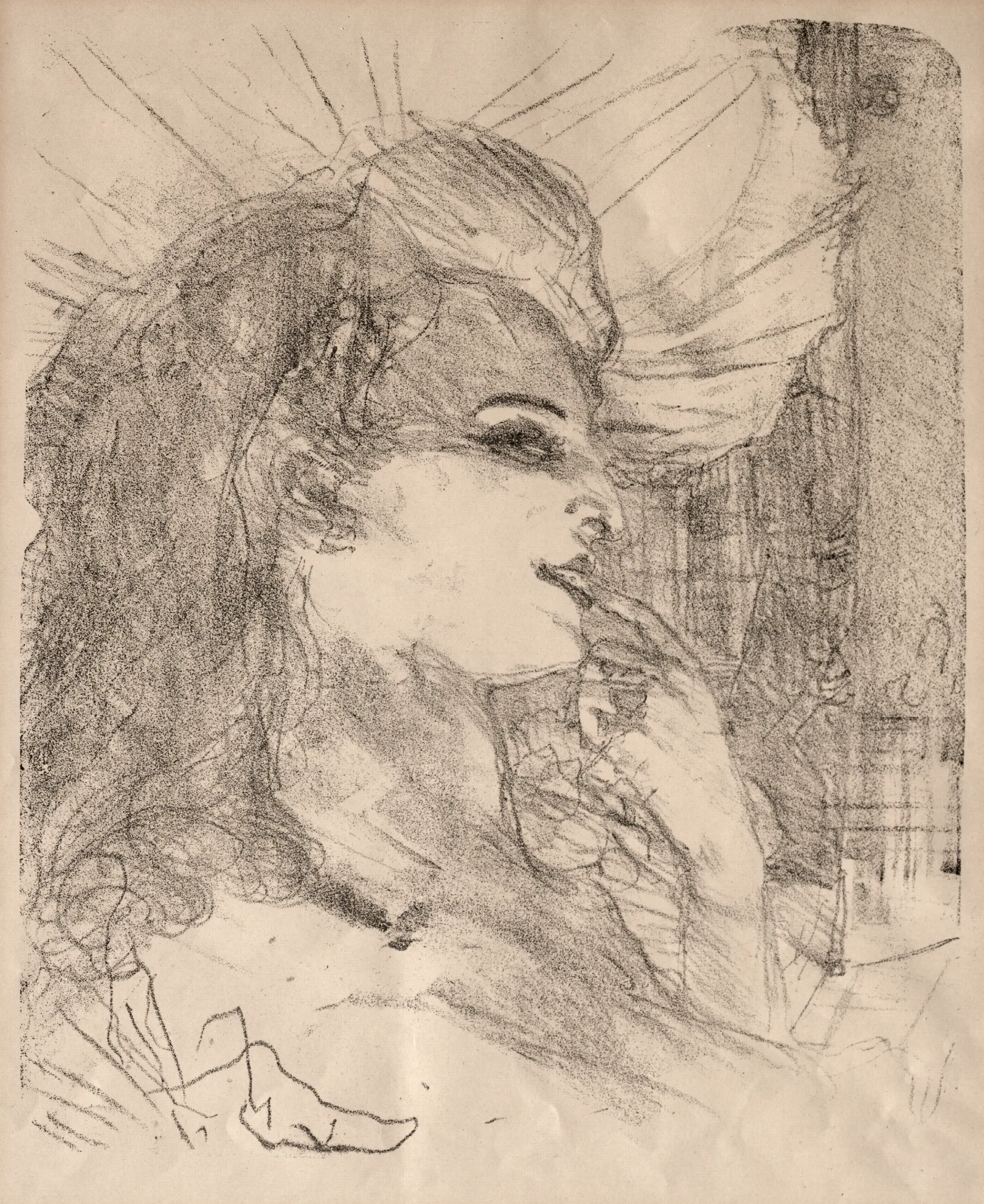 Anna Held 3 Wall Art by Henri de Toulouse-Lautrec - Canvas Print