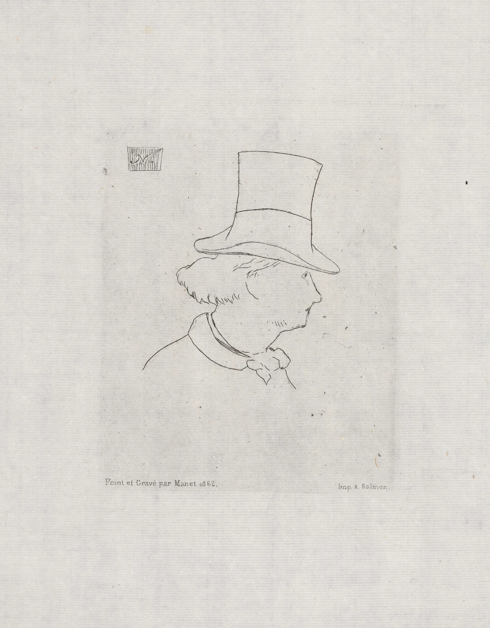 Baudelaire With Hat Wall Art by Édouard Manet - Canvas Print