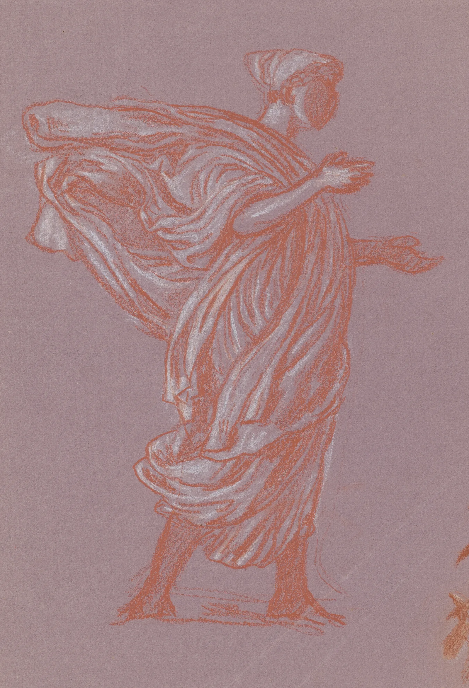 Study For Greek Girls Bathing Xvi Wall Art by Elihu Vedder - Canvas Print