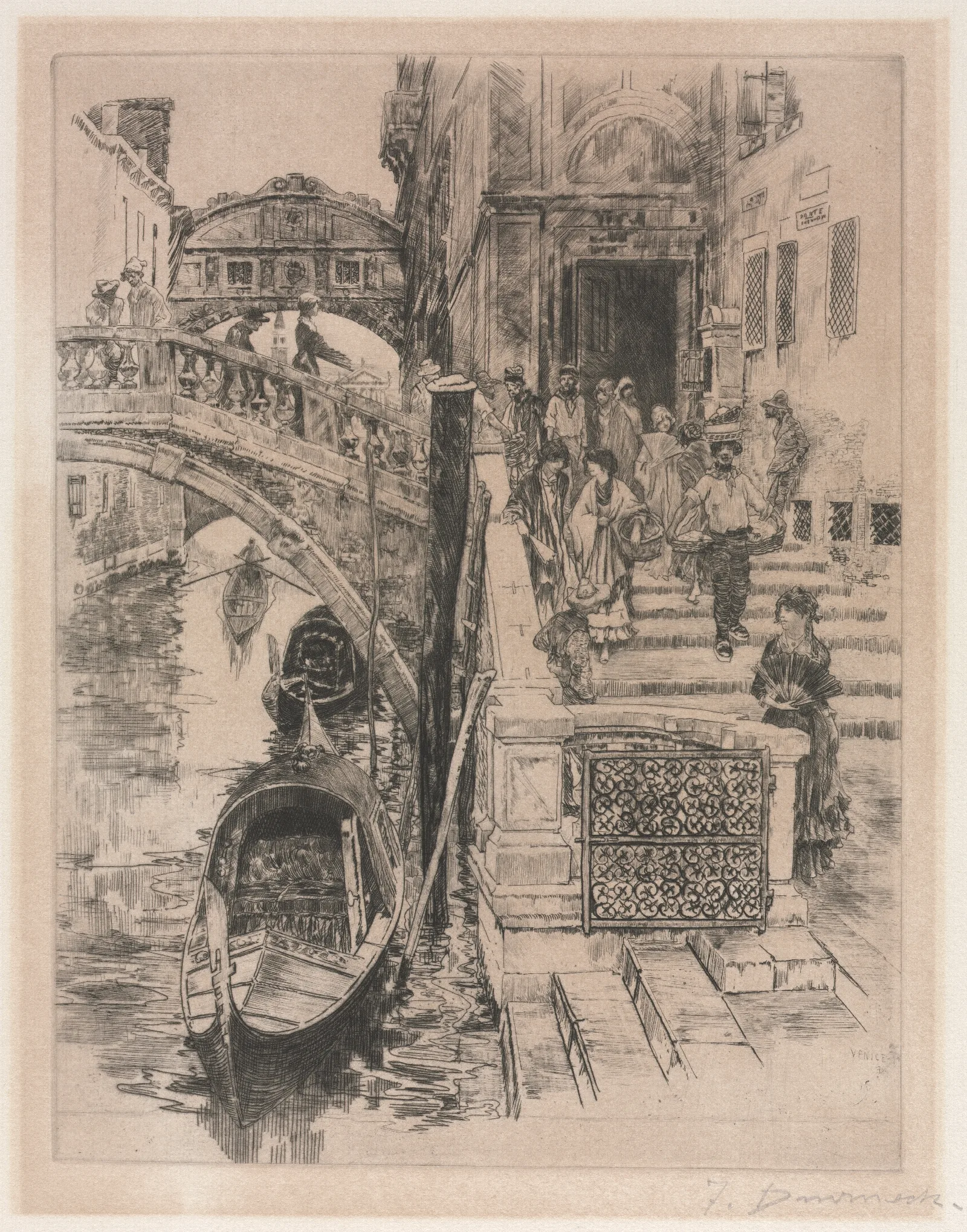 The Bridge Of Sighs 2 Wall Art by Frank Duveneck - Canvas Print