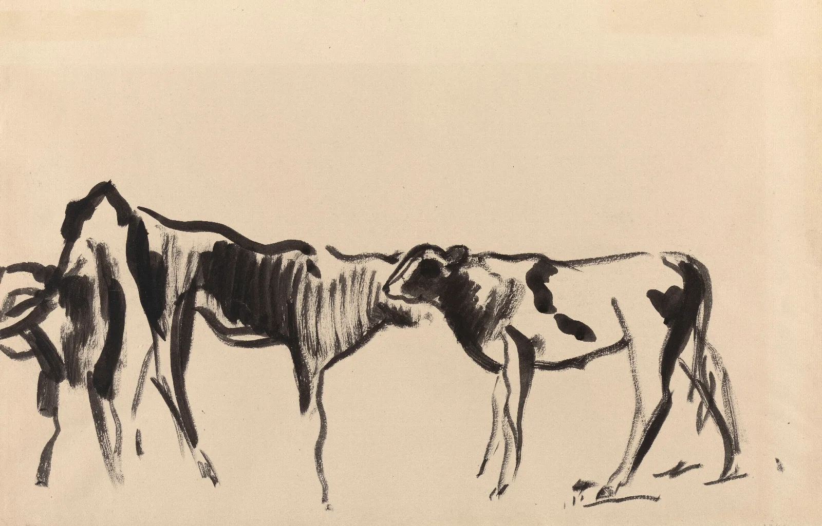 Calves Wall Art by Rik Wouters - Canvas Print