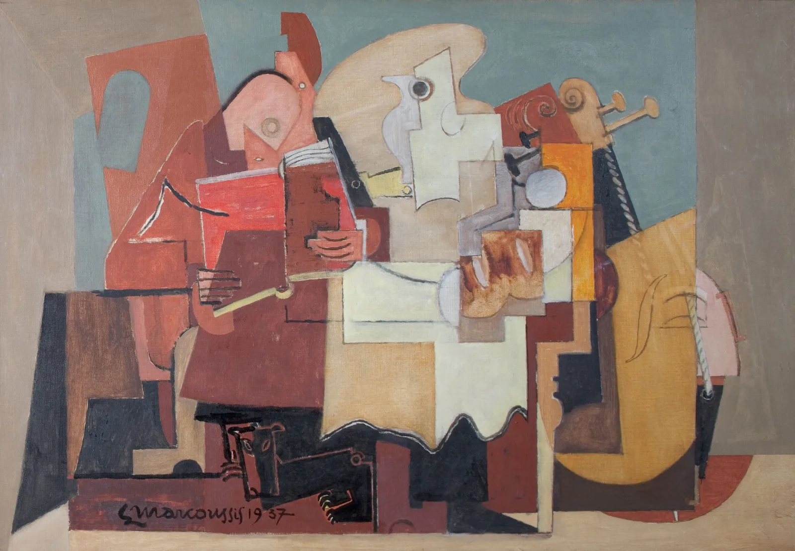 Le Lecteur Wall Art by Louis Marcoussis - Canvas Print