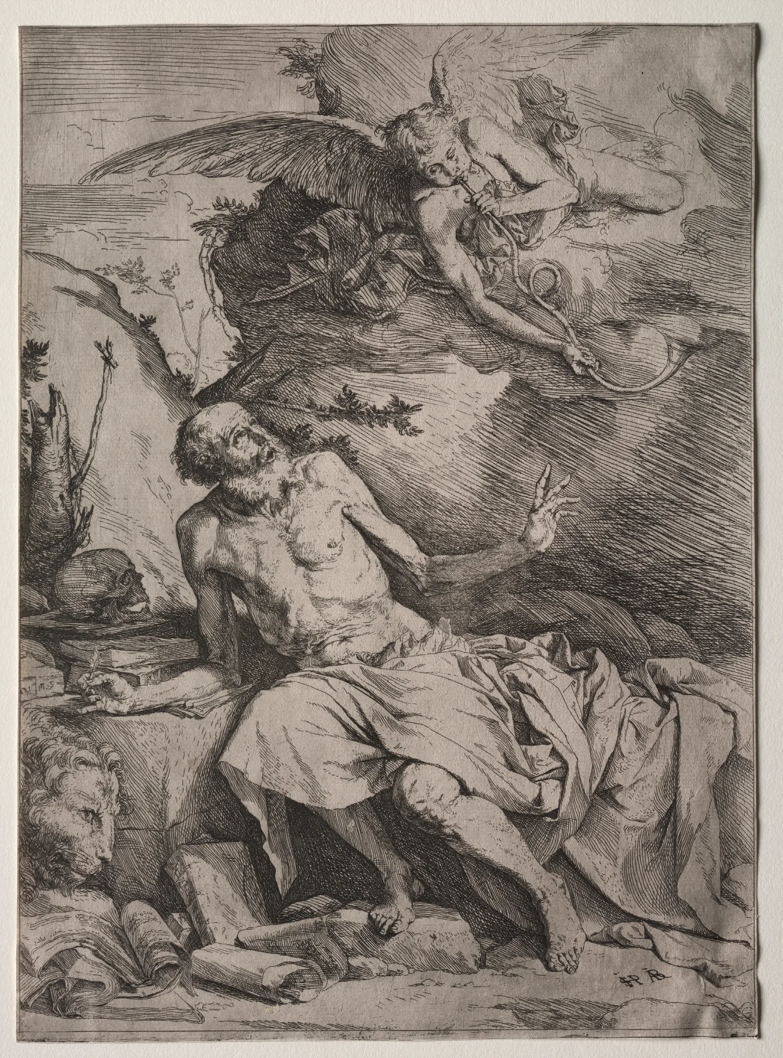 Saint Jerome 44 Wall Art by Jusepe de Ribera - Canvas Print