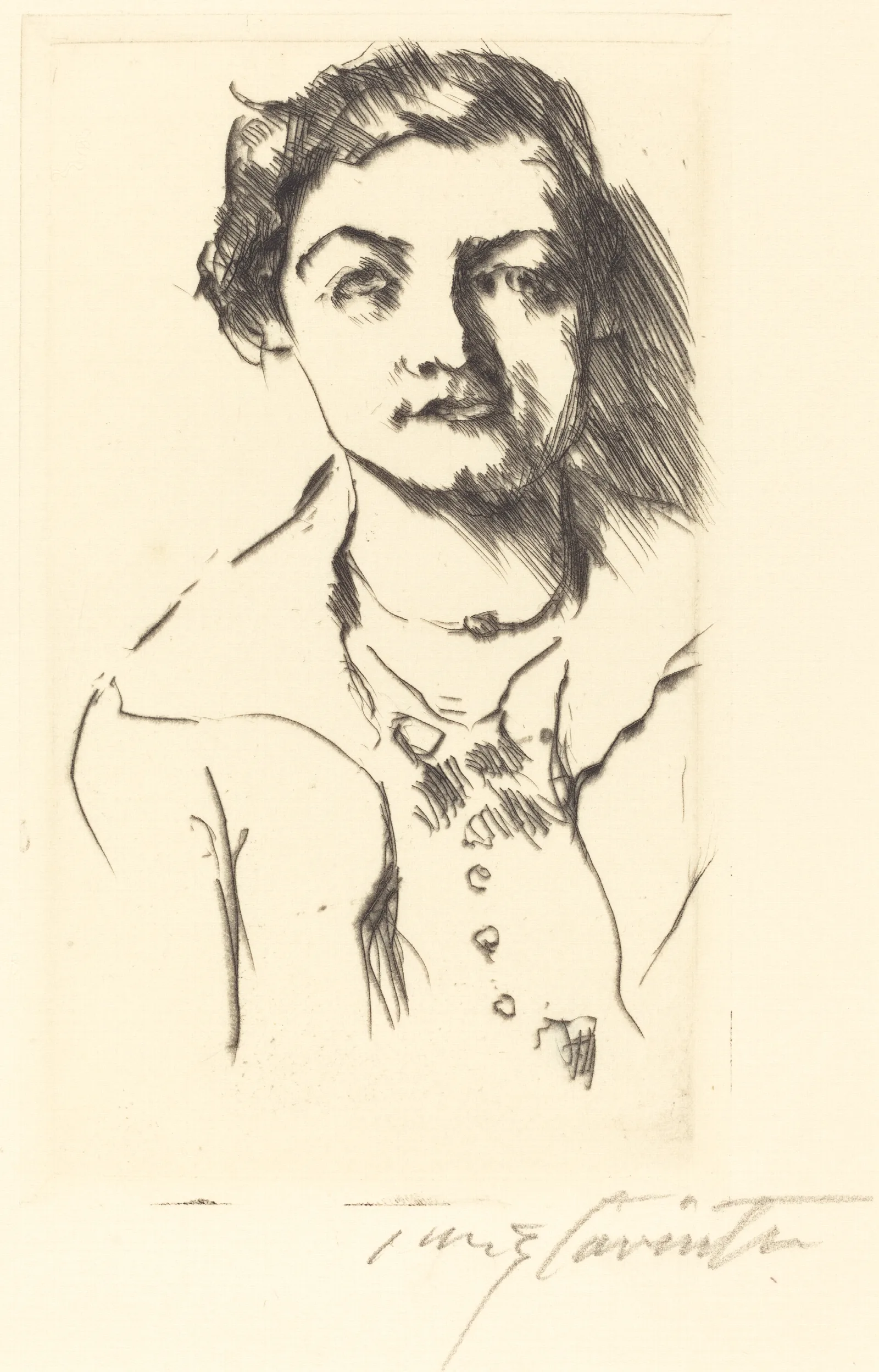 Portrait Of A Young Lady Anneliese Halbe Wall Art by Lovis Corinth - Canvas Print