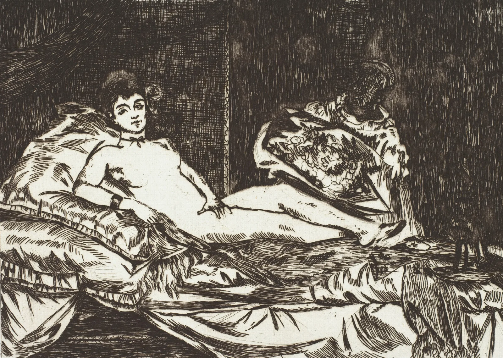 Olympia 2 Wall Art by Édouard Manet - Canvas Print