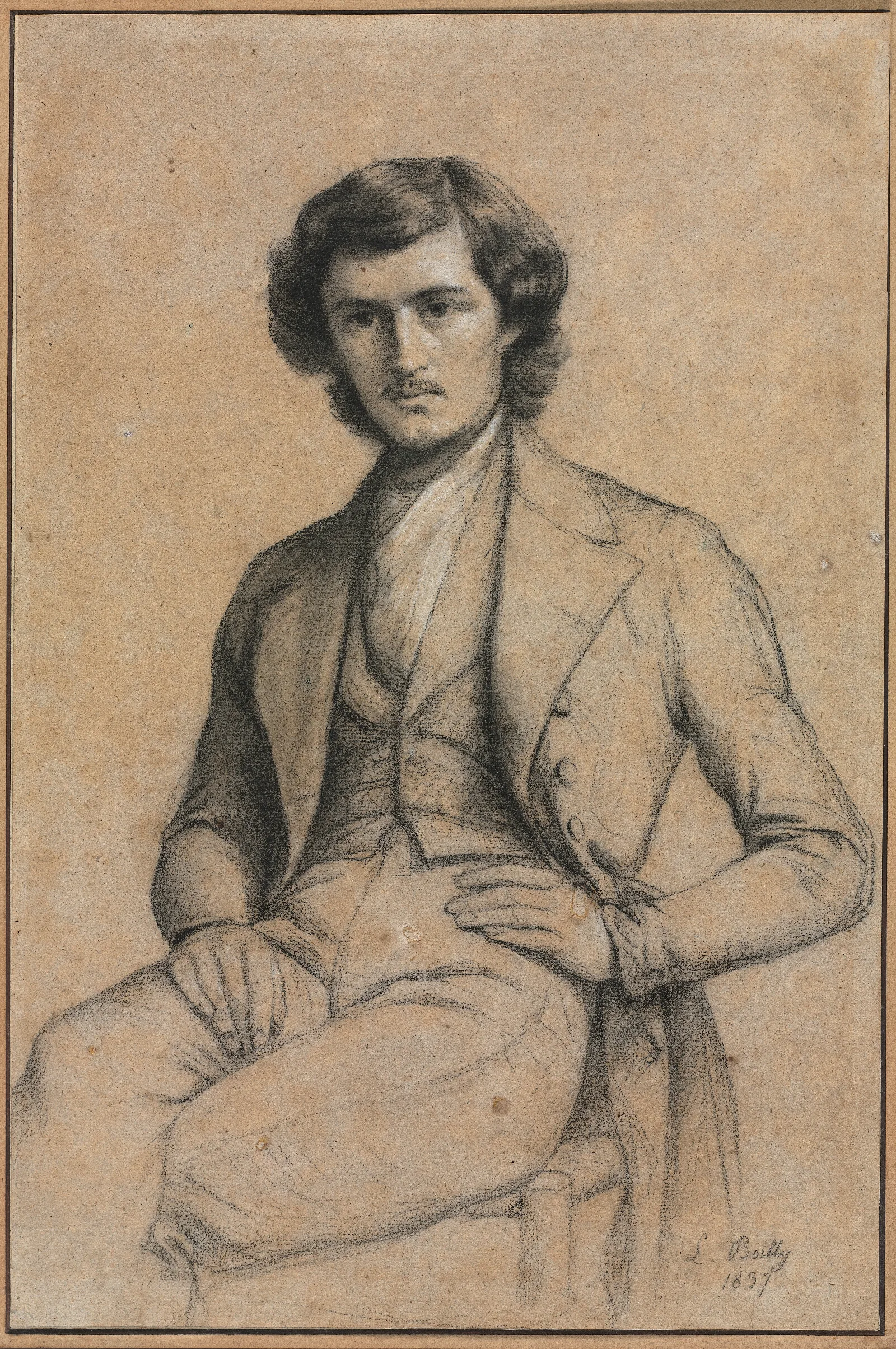 Portrait Of A Young Man 6 Wall Art by Louis-Léopold Boilly - Canvas Print