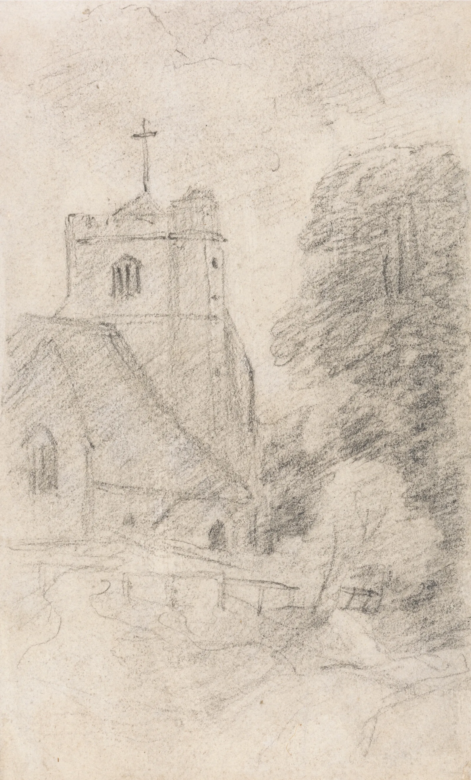 Leatherhead Church Near Epsom From The Northeast Wall Art by John Constable - Canvas Print