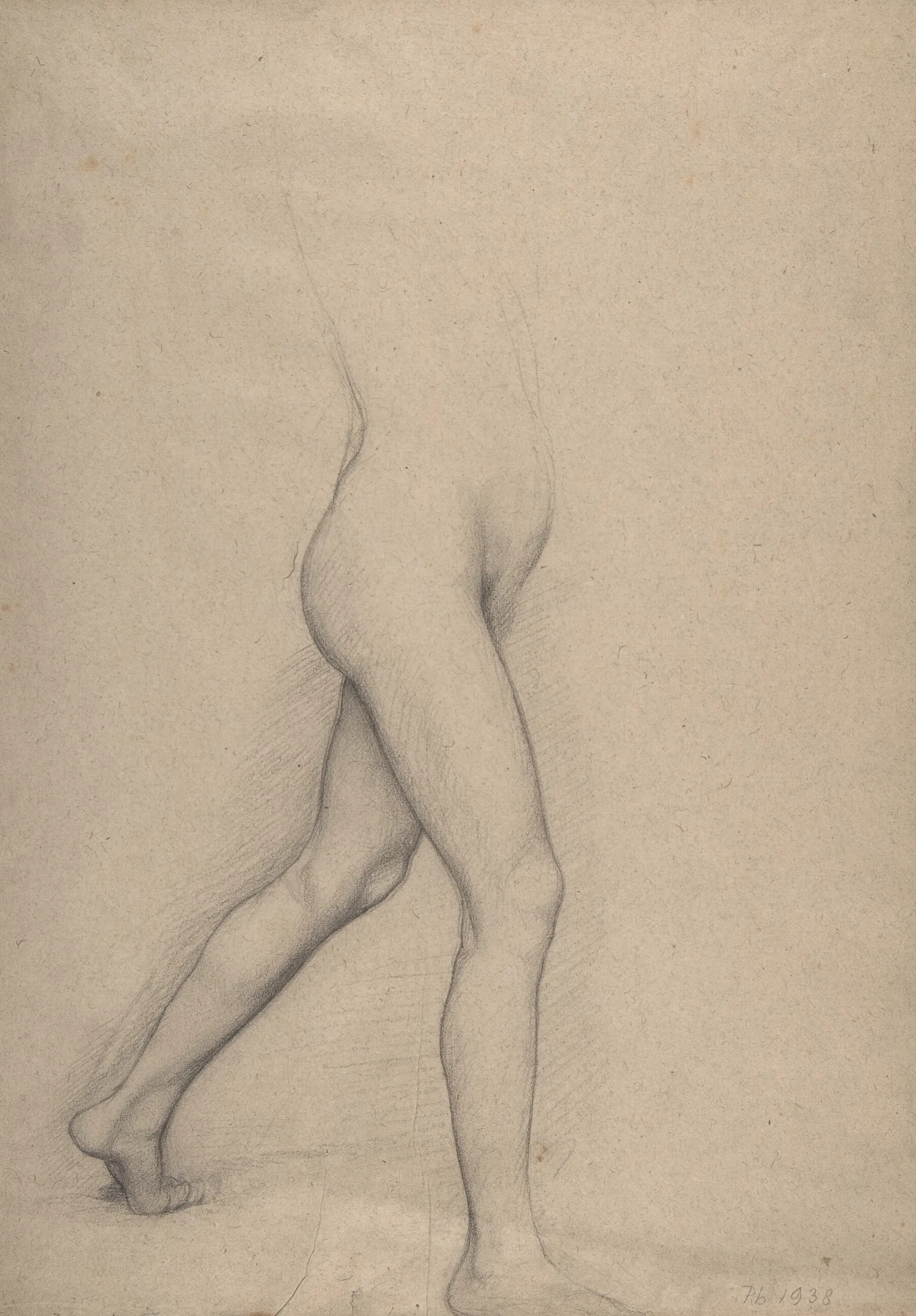 Study Of A Girls Legs For The Painting Young Spartans Wall Art by Edgar Degas - Canvas Print
