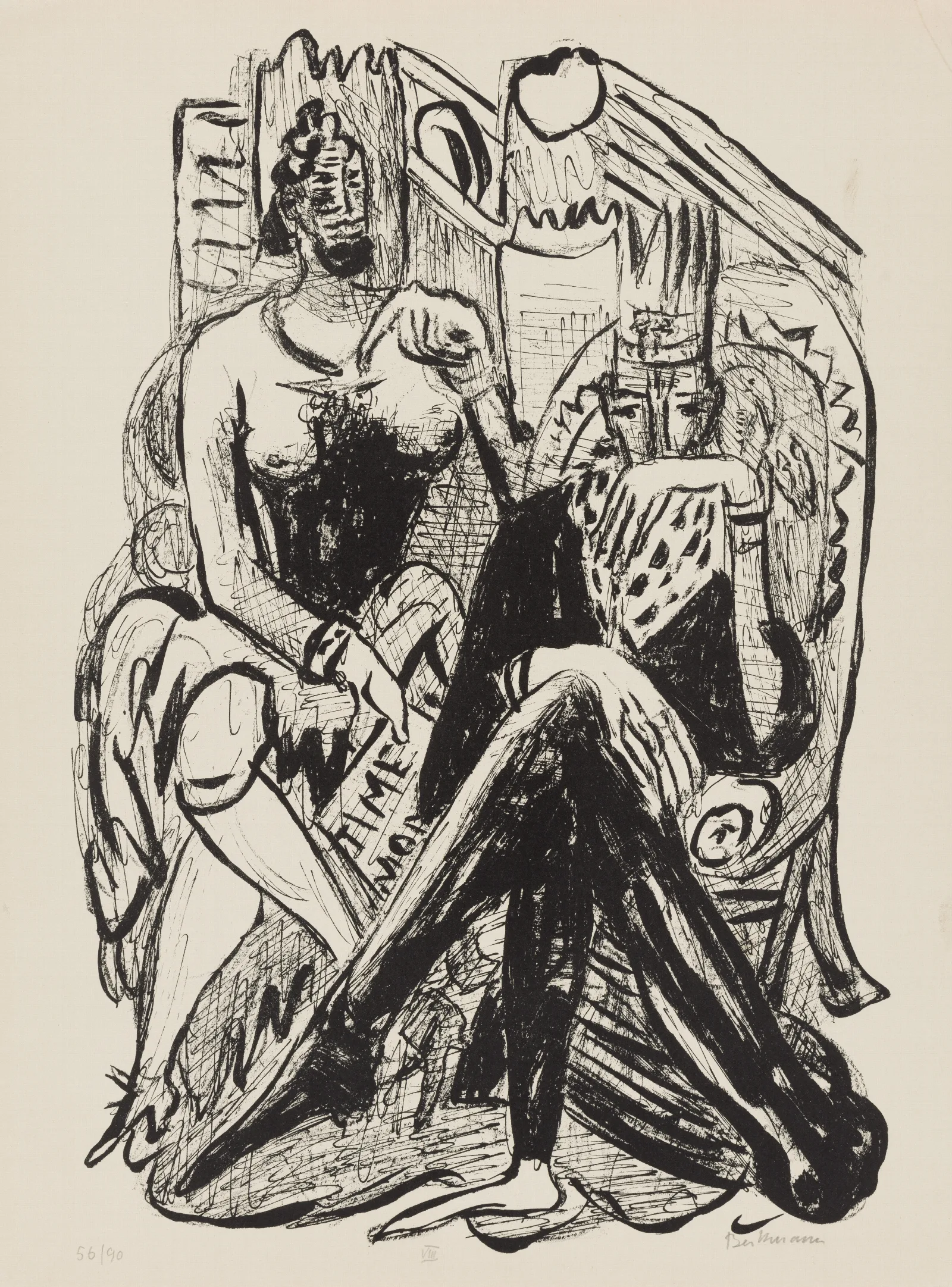 King And Demagogue Wall Art by Max Beckmann - Canvas Print