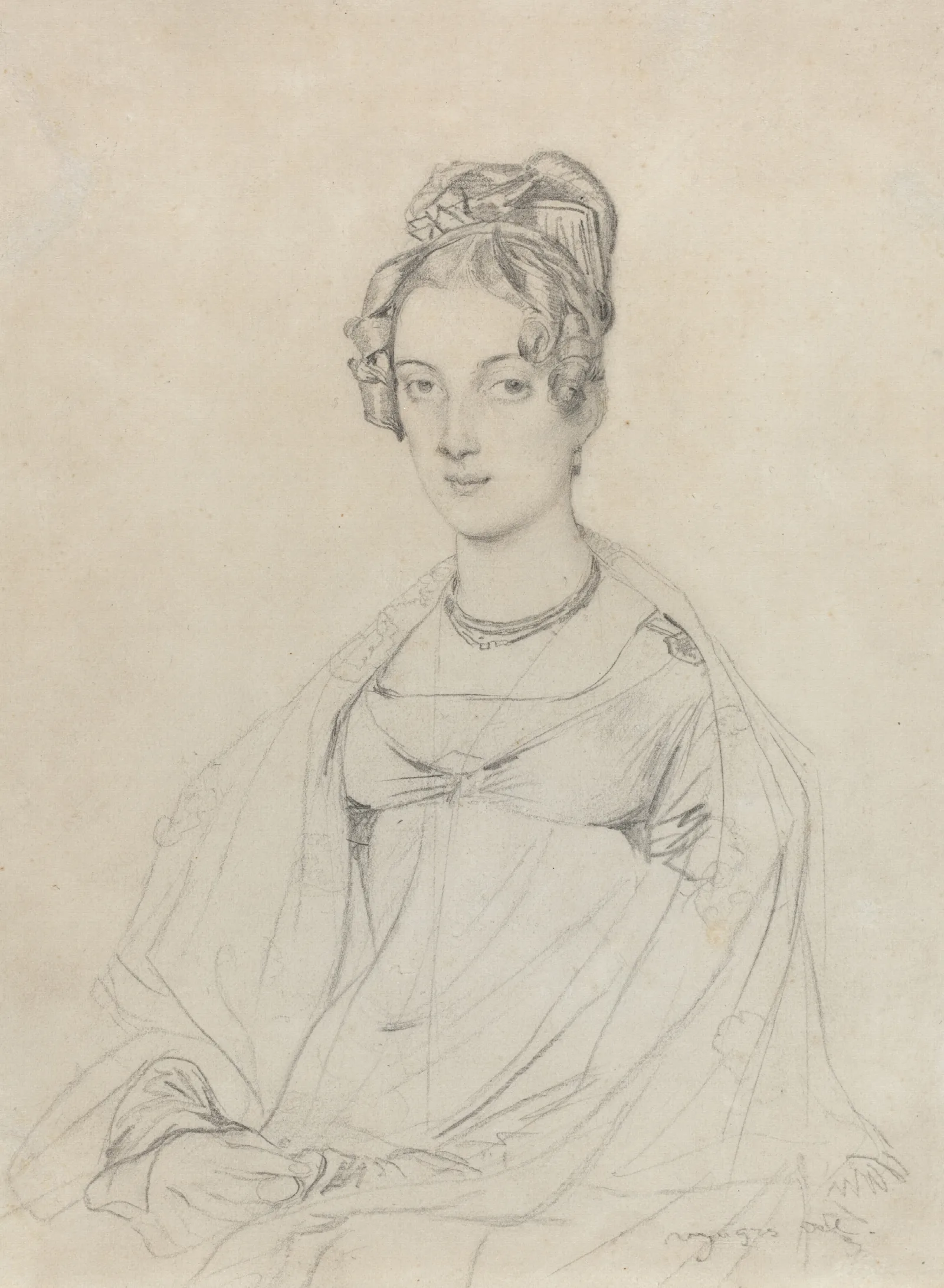 Mrs Edward Dodwell Wall Art by Jean Auguste Dominique Ingres - Canvas Print