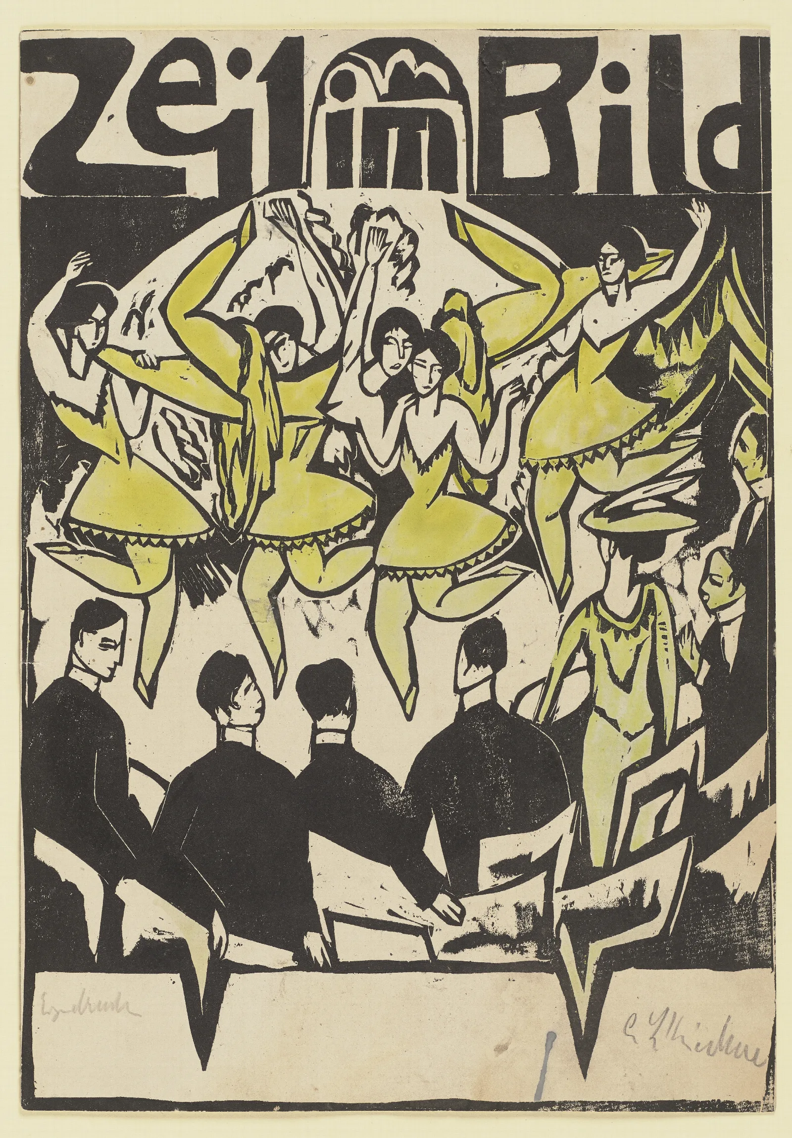 Eispalast Tanze Wall Art by Ernst Ludwig Kirchner - Canvas Print