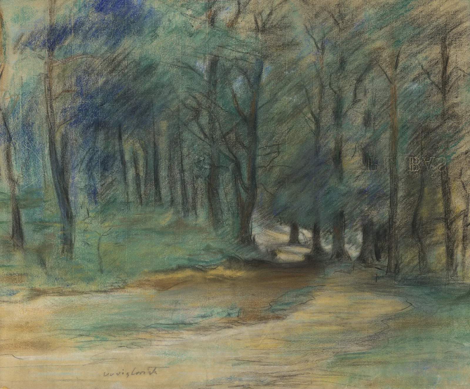 Woodland Path Wall Art by Lovis Corinth - Canvas Print