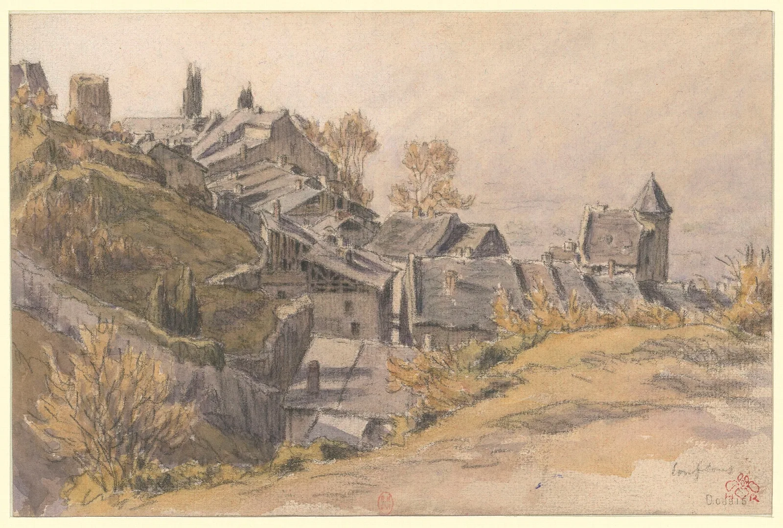 Conflans 2 Wall Art by Henri Rivière - Canvas Print