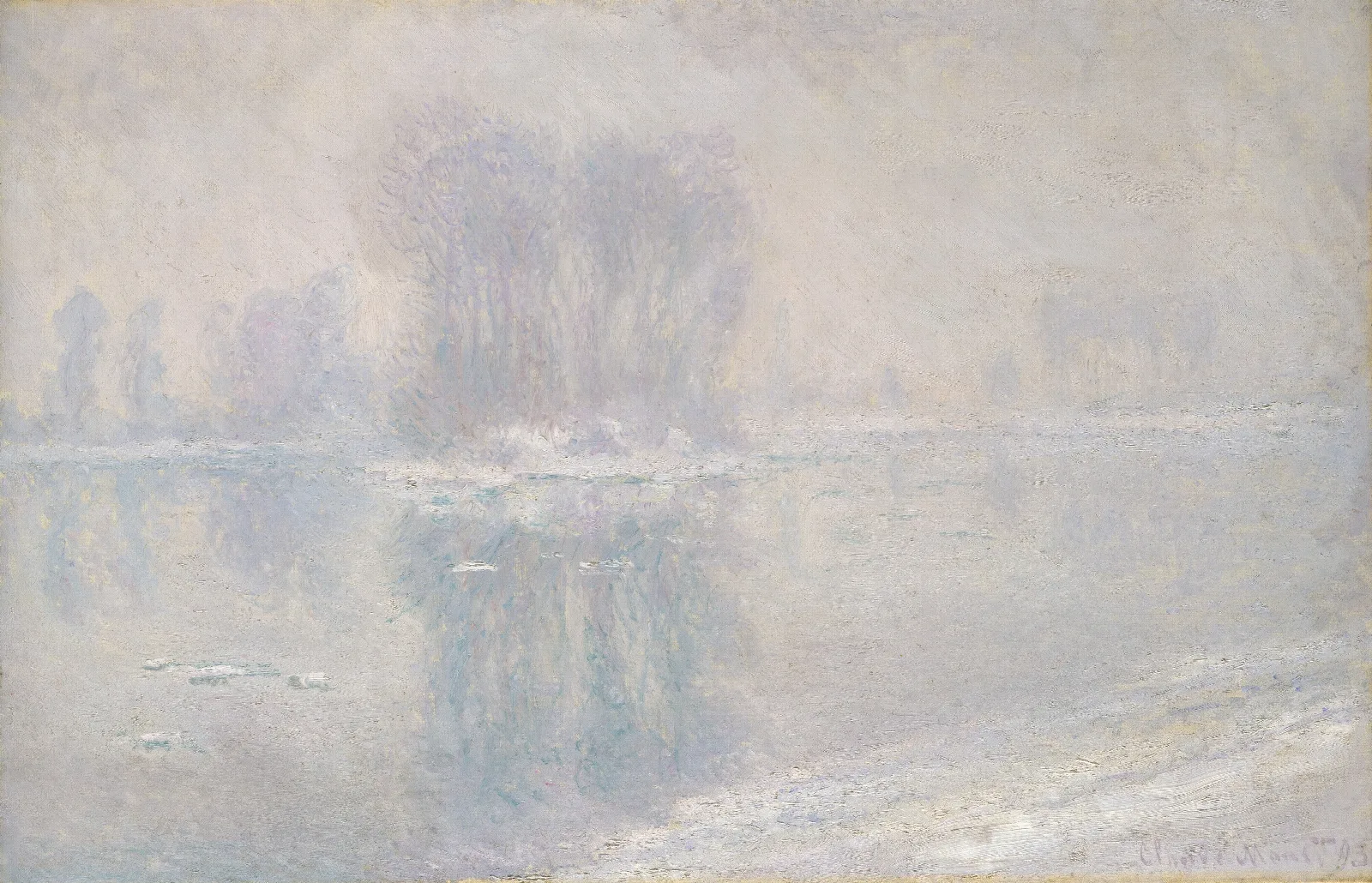 Ice Floes Wall Art by Claude Monet - Canvas Print