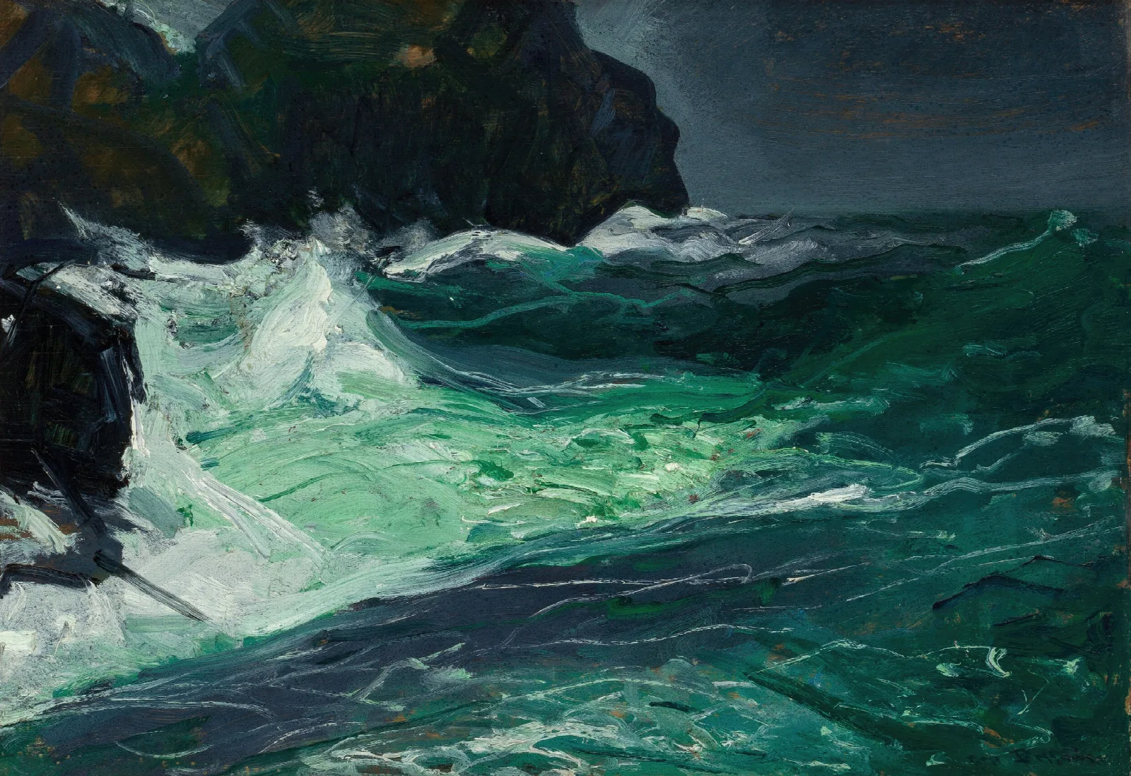 Storm Sea Wall Art by George Wesley Bellows - Canvas Print