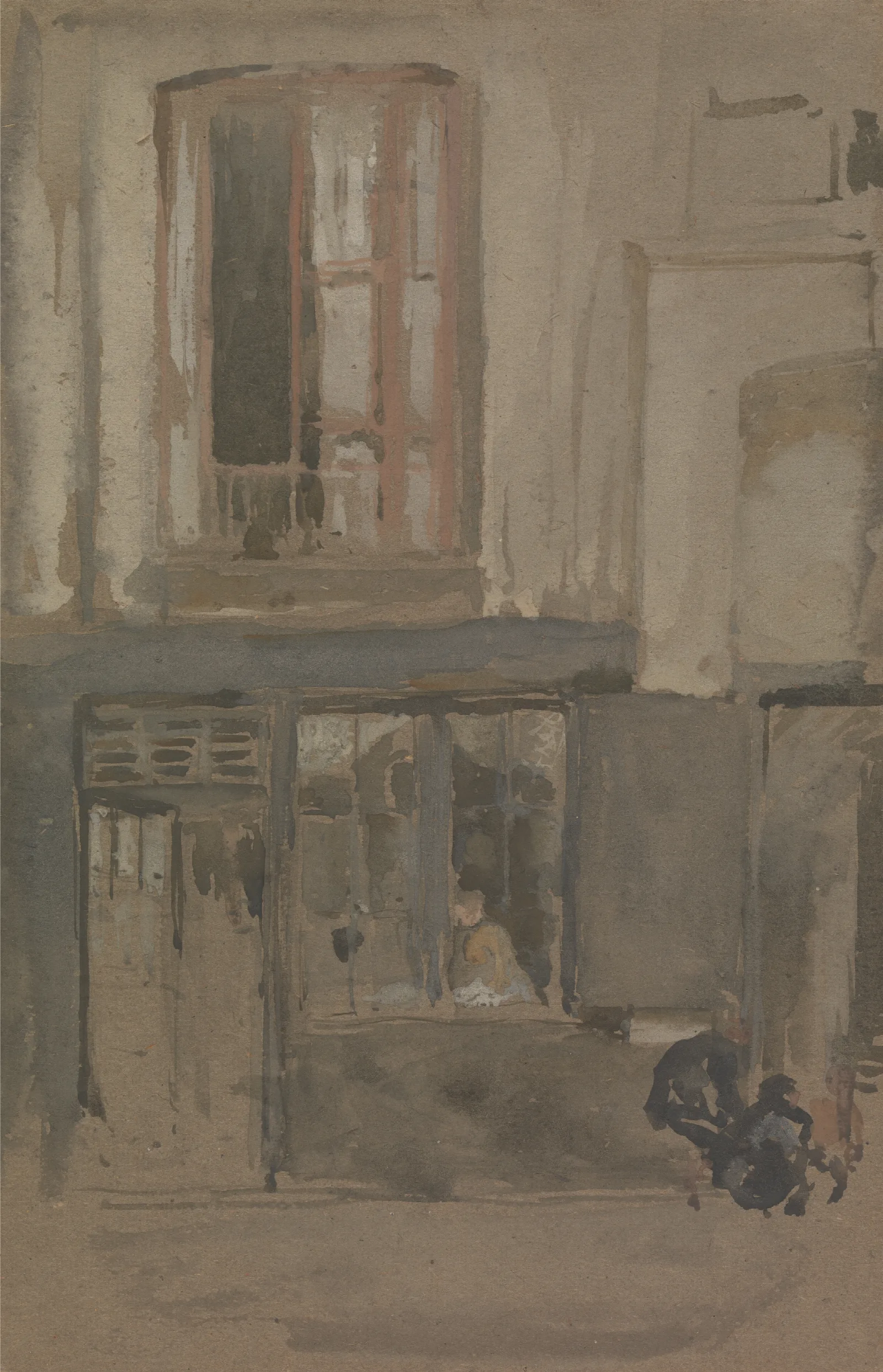 Facade Of A House Wall Art by James Abbott McNeill Whistler - Canvas Print