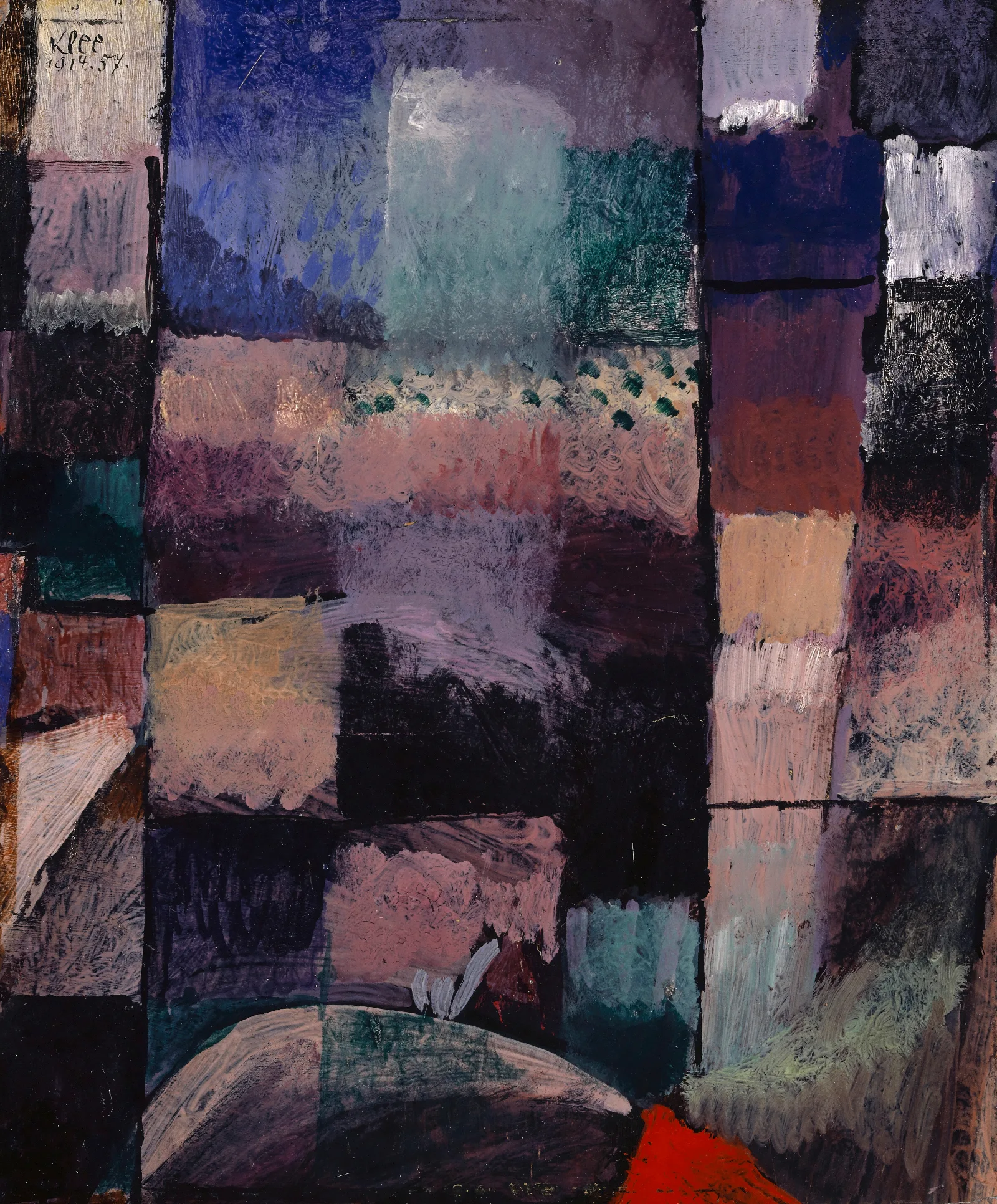 About A Motif From Hammamet Wall Art by Paul Klee - Canvas Print