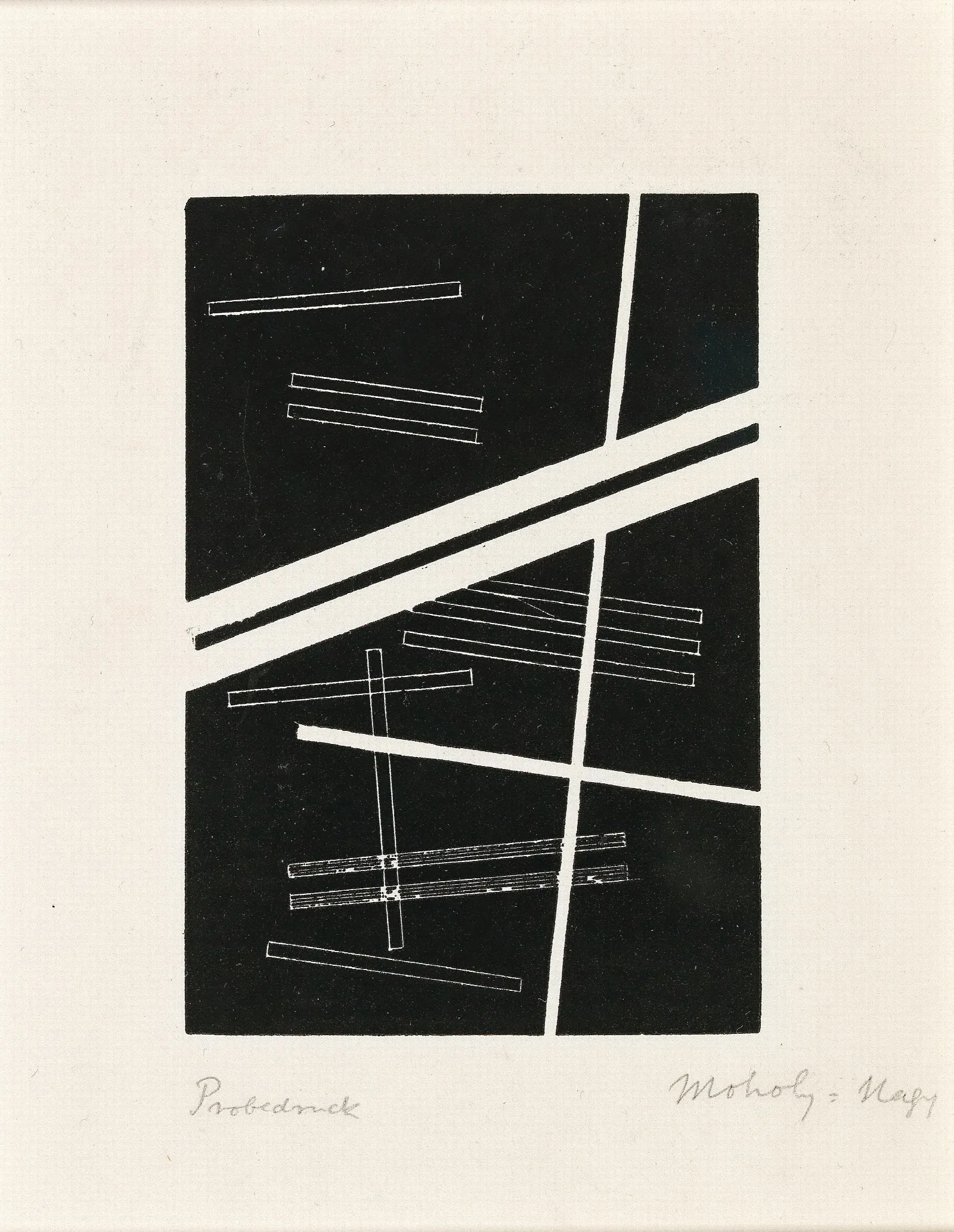 Abstract Composition 2 by László Moholy-Nagy (1927) Wall Art by László Moholy-Nagy - Canvas Print