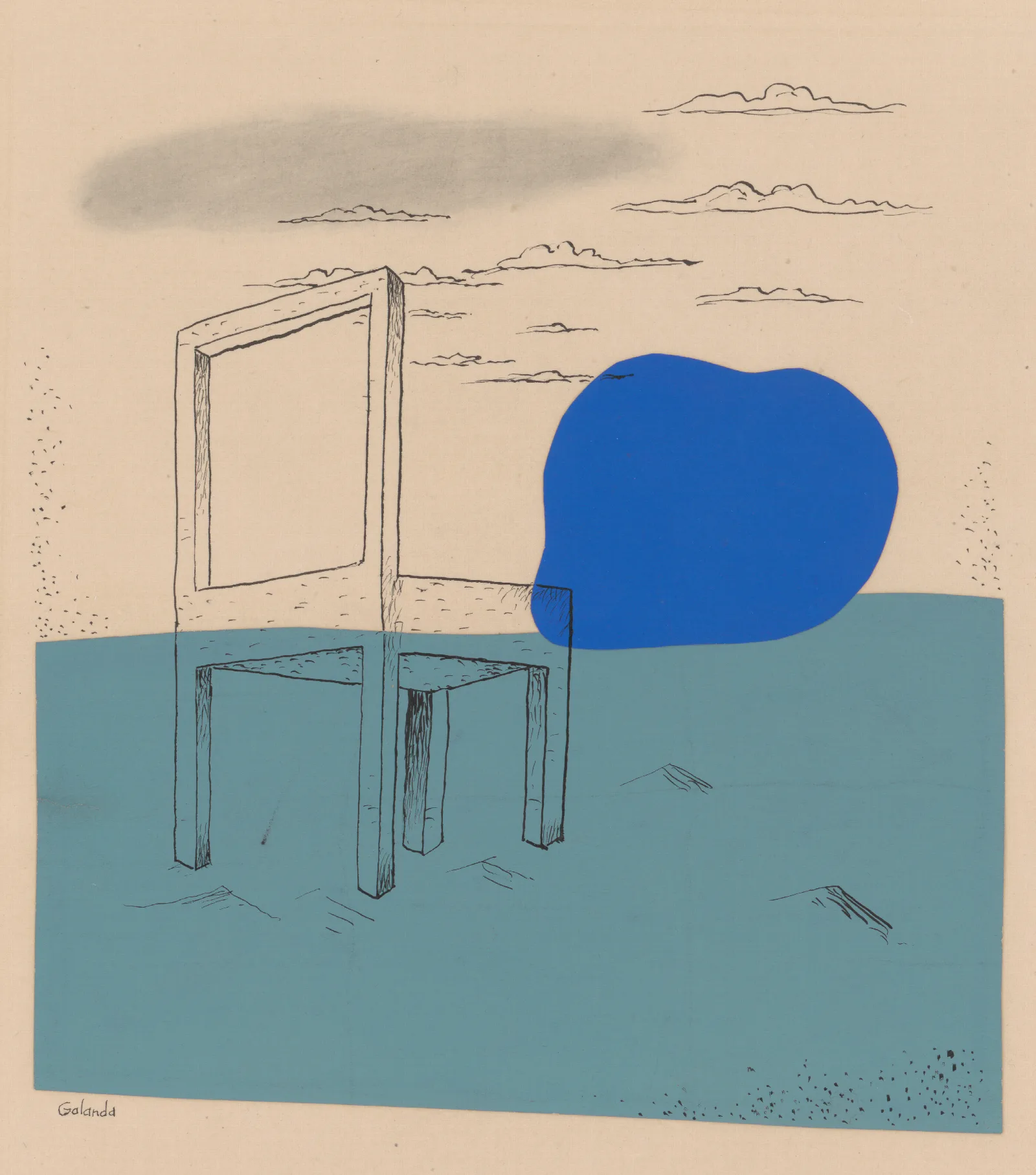 Landscape With A Chair Wall Art by Mikuláš Galanda - Canvas Print