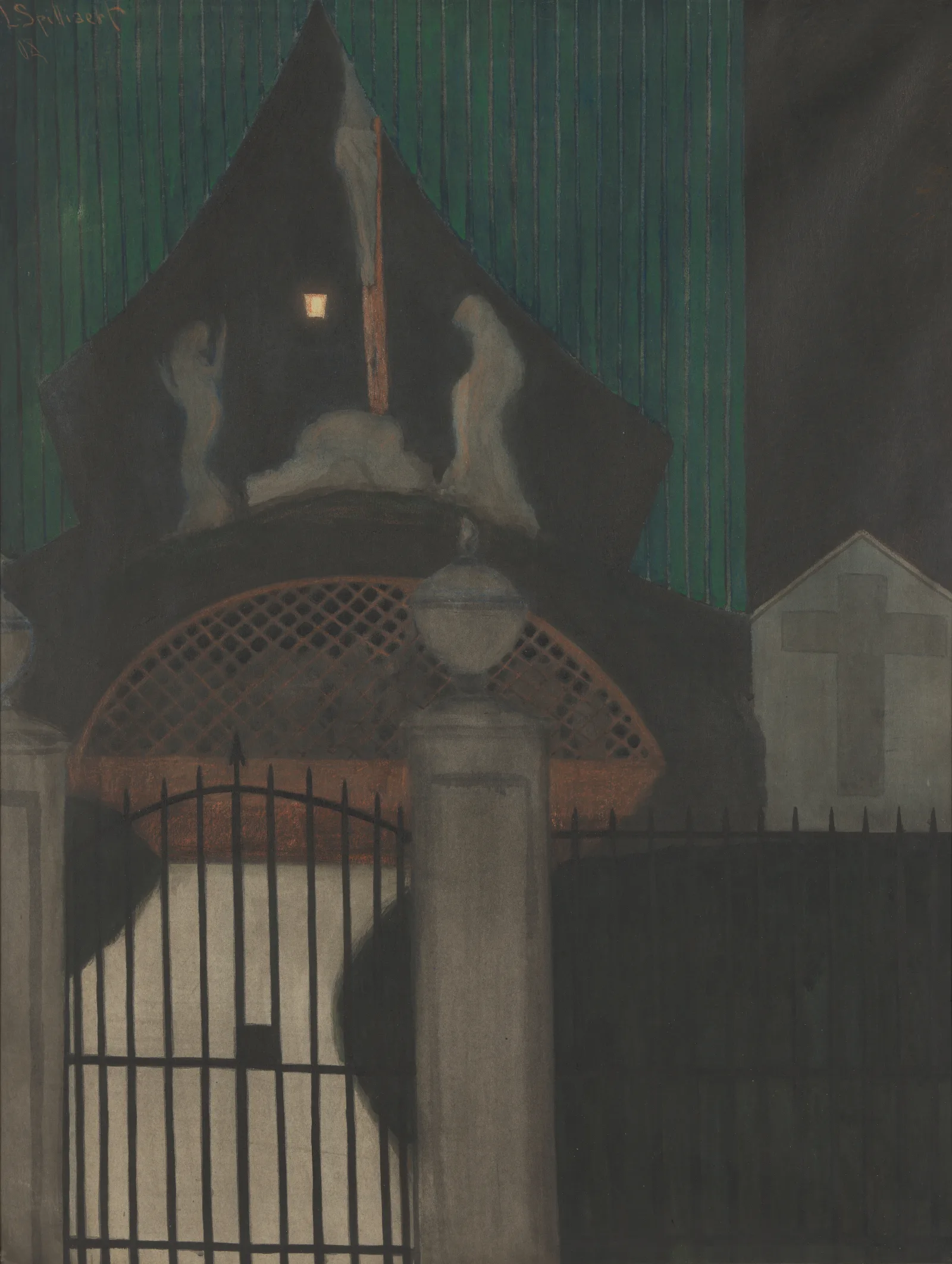Calvarie En Vagevuur Te Oostende Wall Art by Léon Spilliaert - Canvas Print