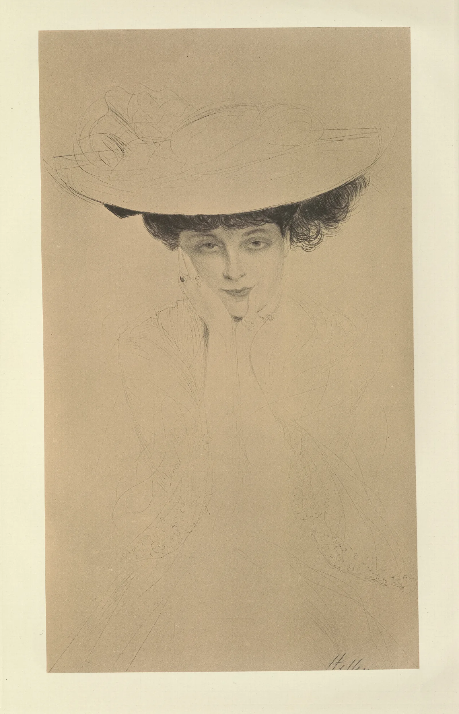 La Comtesse De Noailles Wall Art by Paul César Helleu - Canvas Print