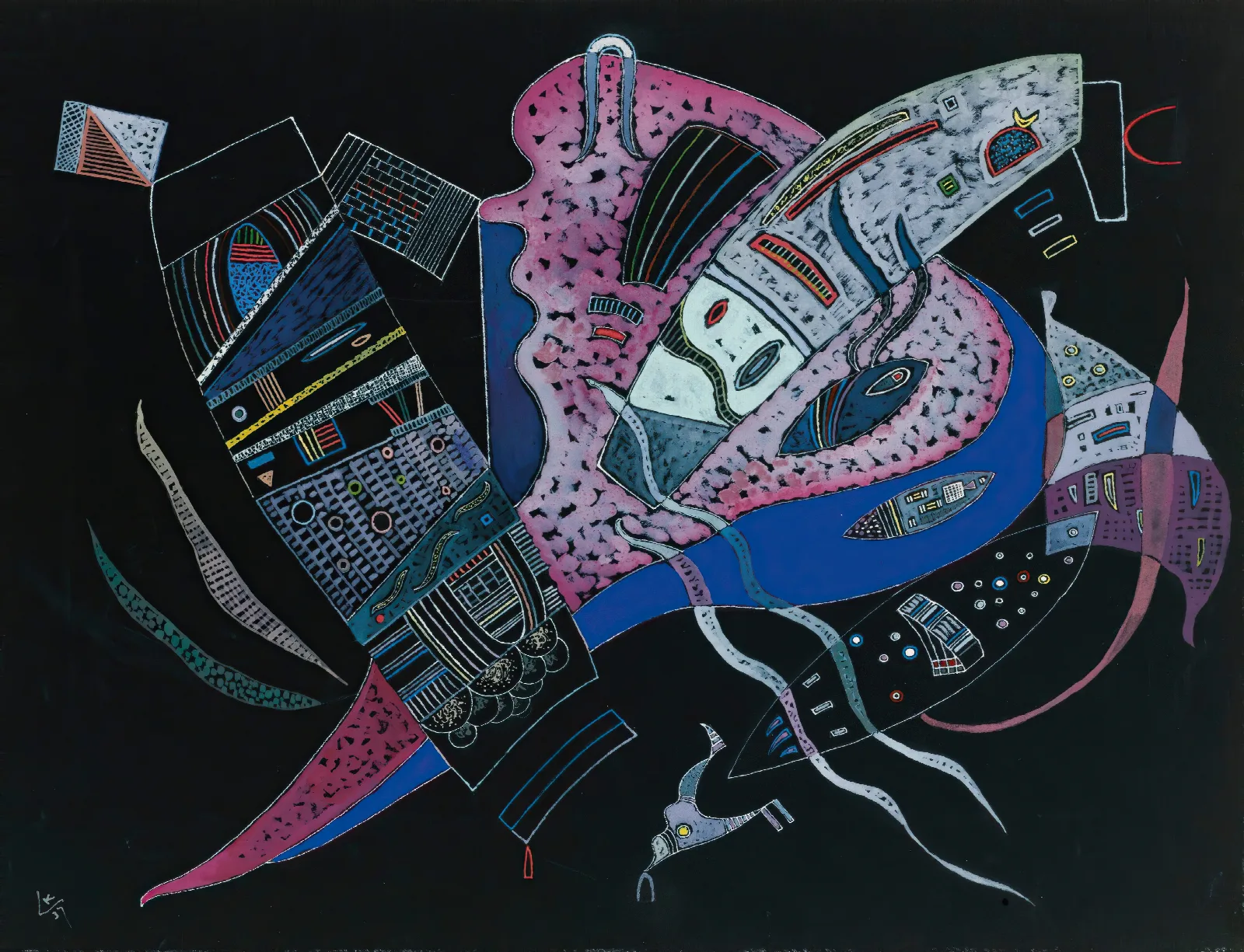 Concentre Wall Art by Wassily Kandinsky - Canvas Print
