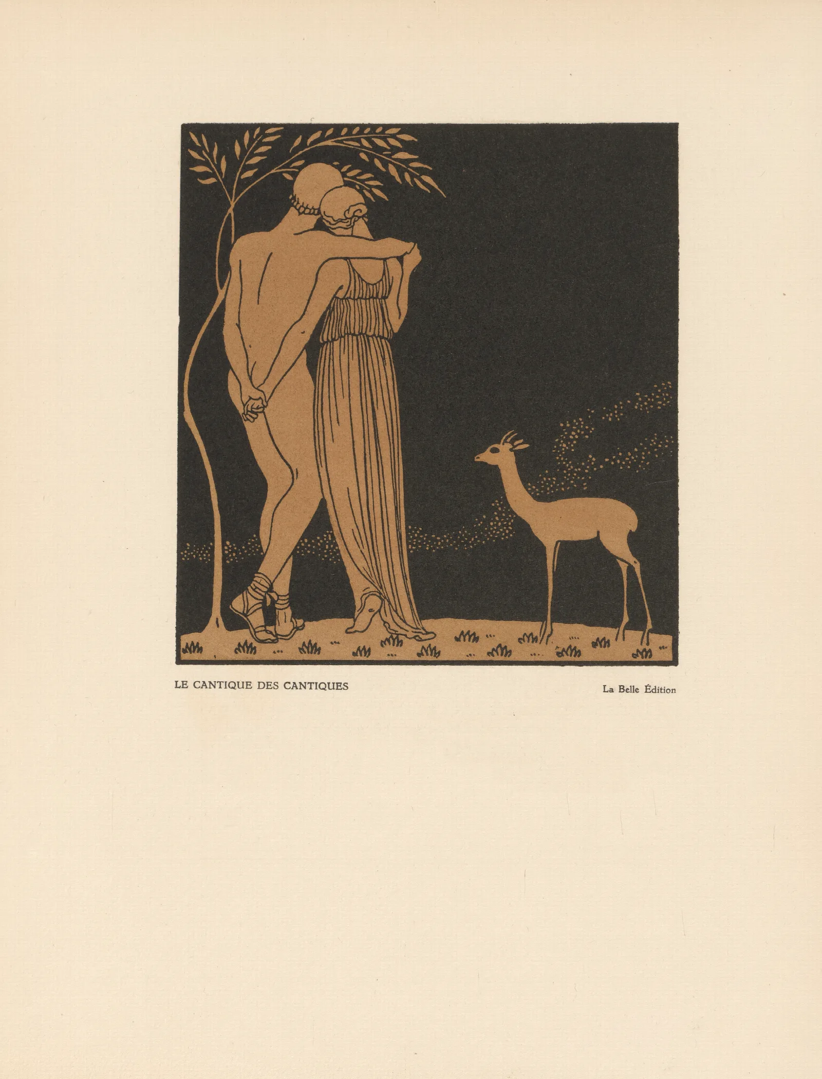 Le Cantique Des Cantiques 4 Wall Art by George Barbier - Canvas Print