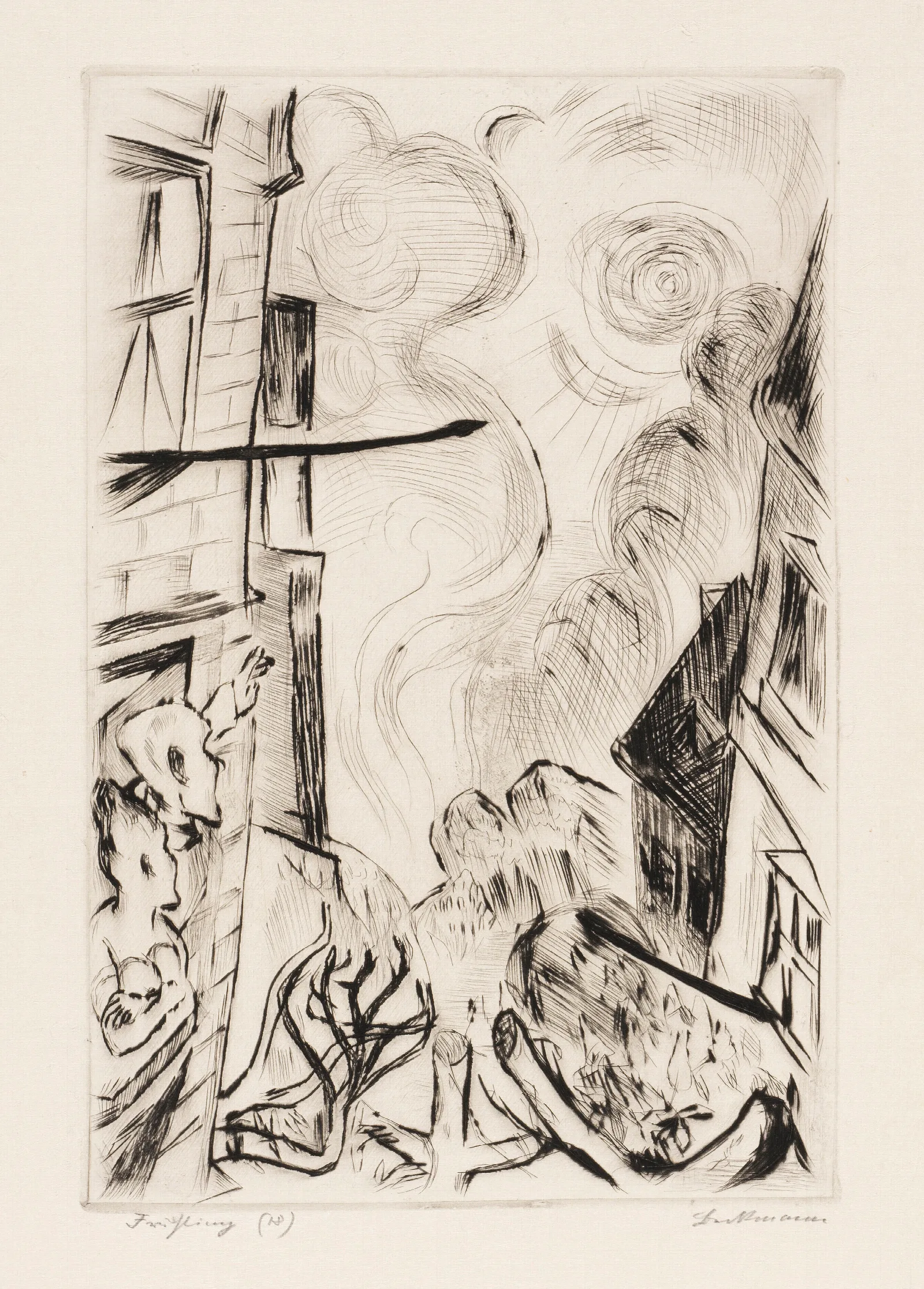 Gesichter Pl 17 Wall Art by Max Beckmann - Canvas Print