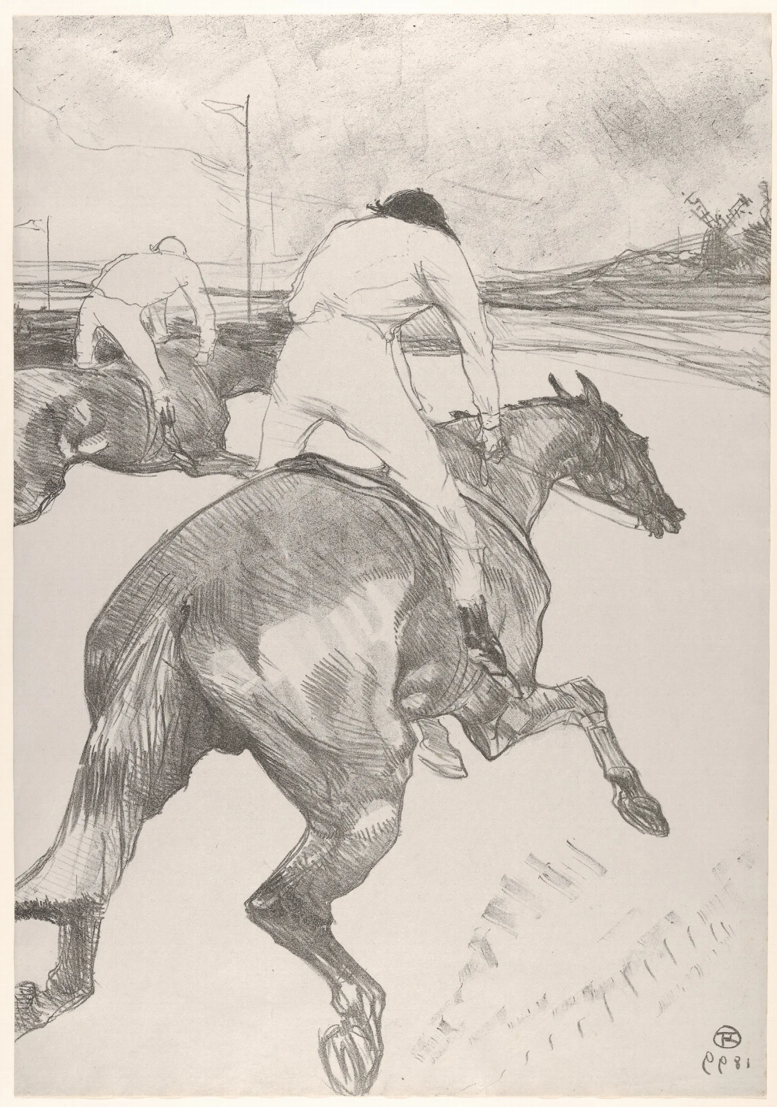 The Jockey 5 Wall Art by Henri de Toulouse-Lautrec - Canvas Print