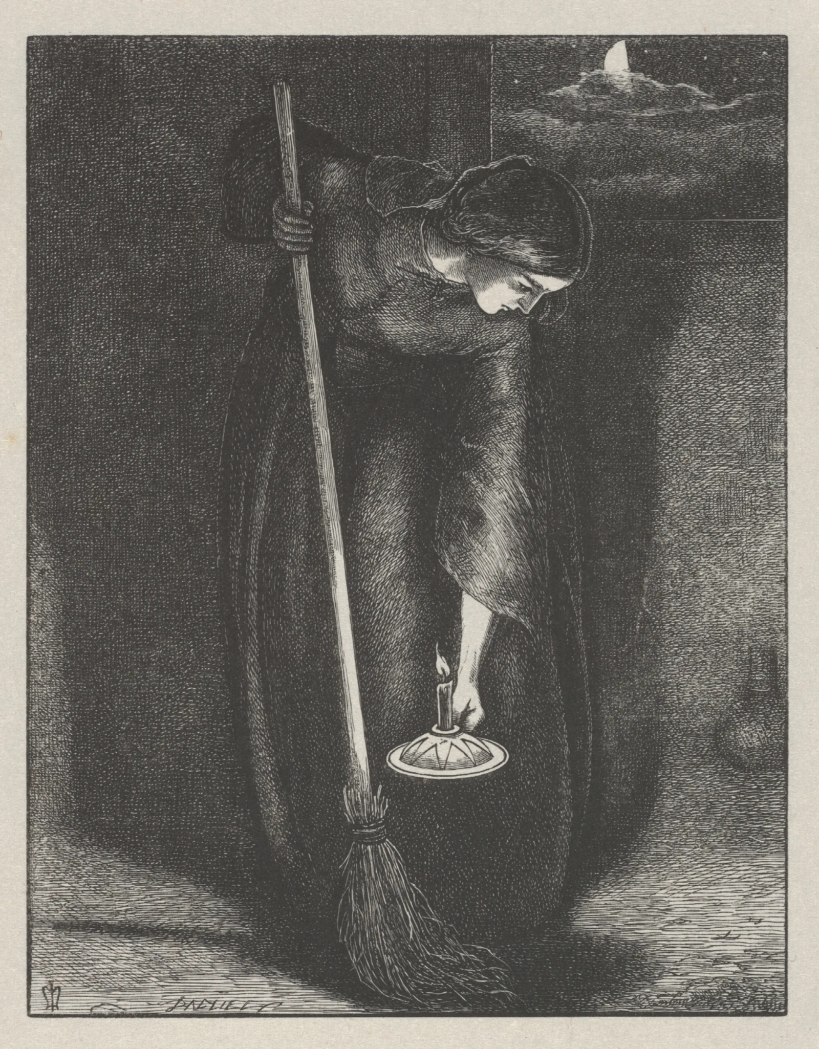 The Lost Piece Of Silver Wall Art by Sir John Everett Millais - Canvas Print