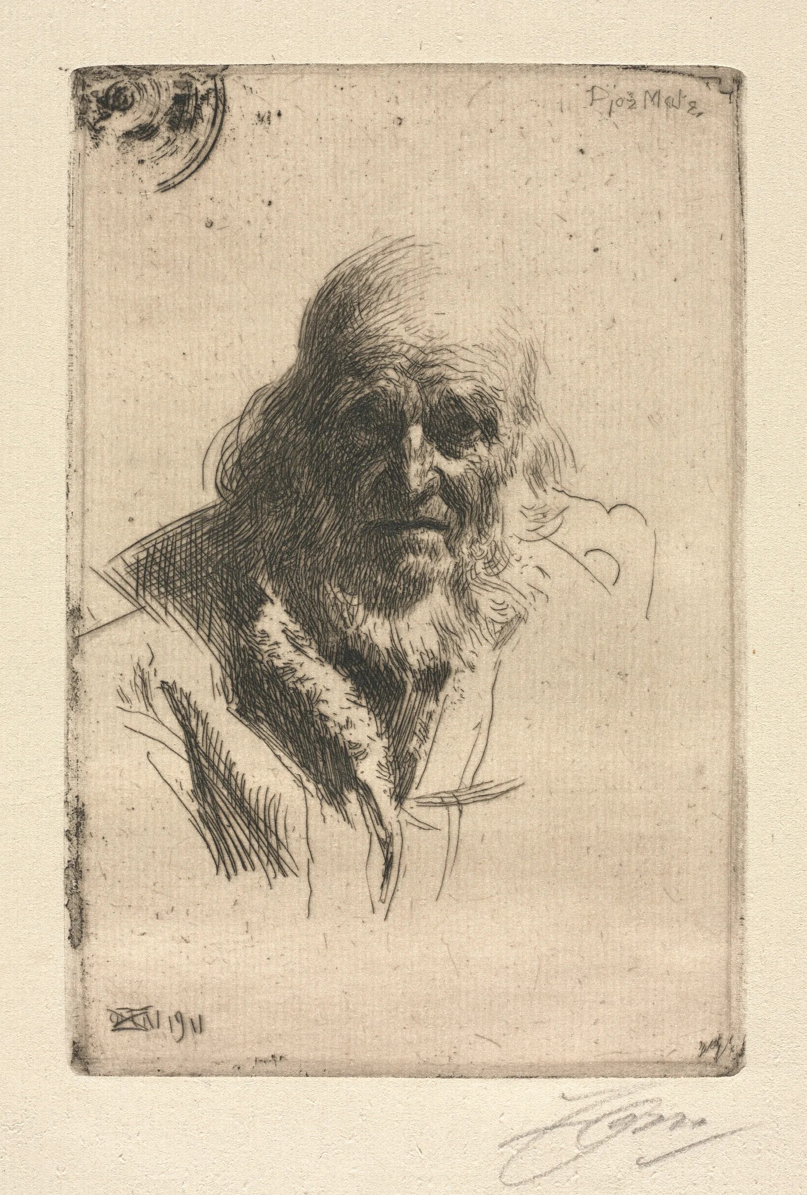 Djos Mats Wall Art by Anders Zorn - Canvas Print