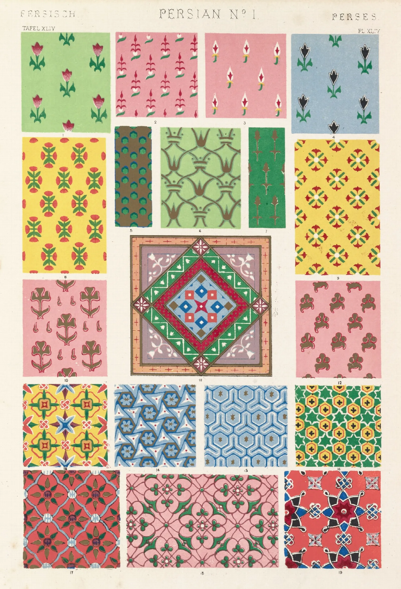 Persian No 1 Wall Art by Owen Jones - Canvas Print
