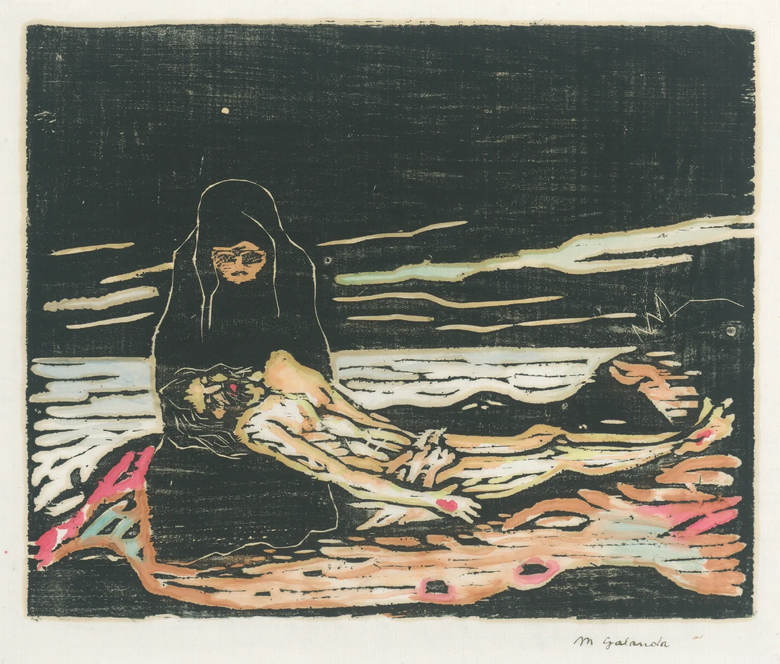 Pieta 47 Wall Art by Mikuláš Galanda - Canvas Print