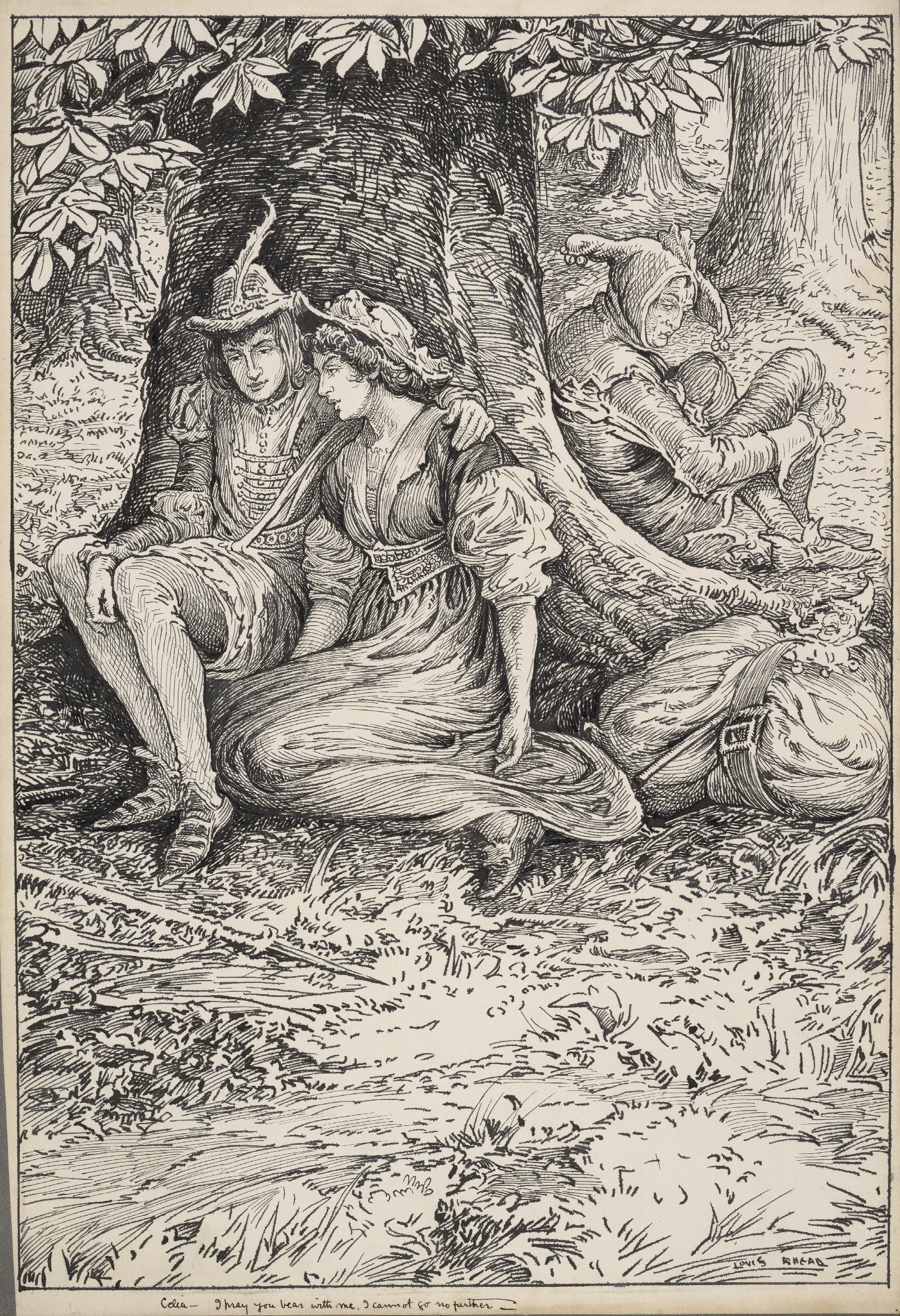 As You Like It Celia I Pray You Bear With Me I Cannot Go No Further Wall Art by Louis Rhead - Canvas Print