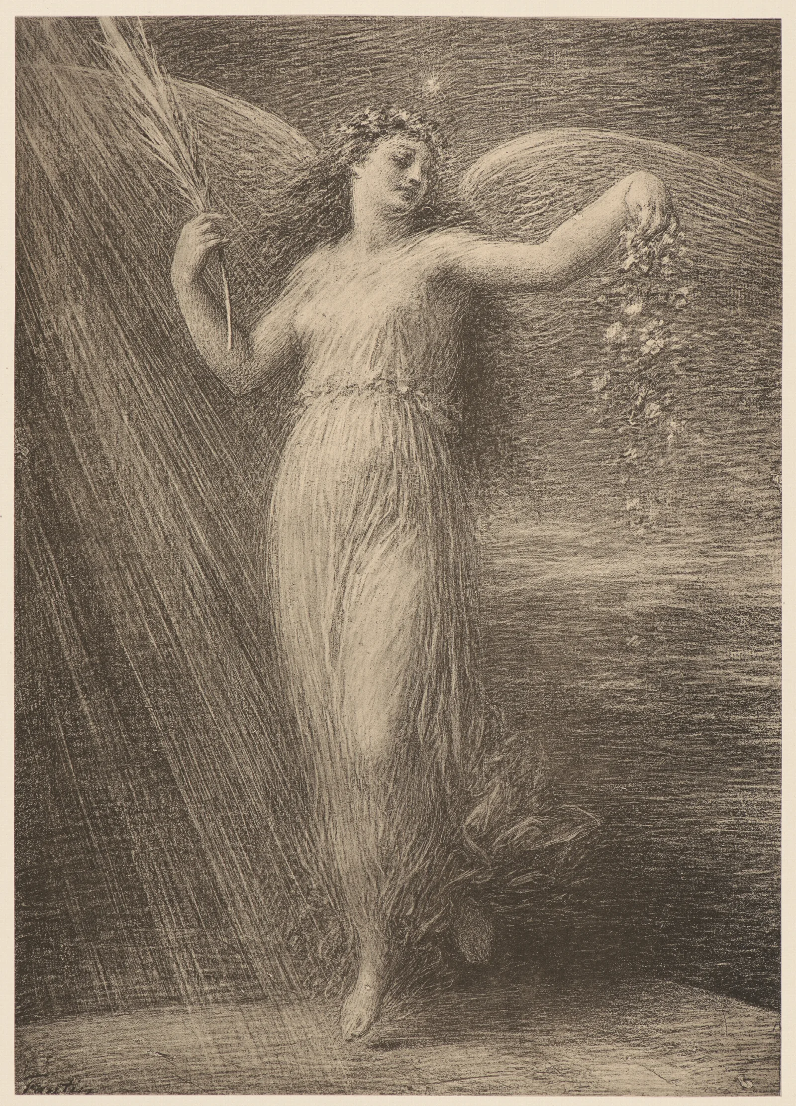 Immortality Immortalite Wall Art by Henri Fantin-Latour - Canvas Print