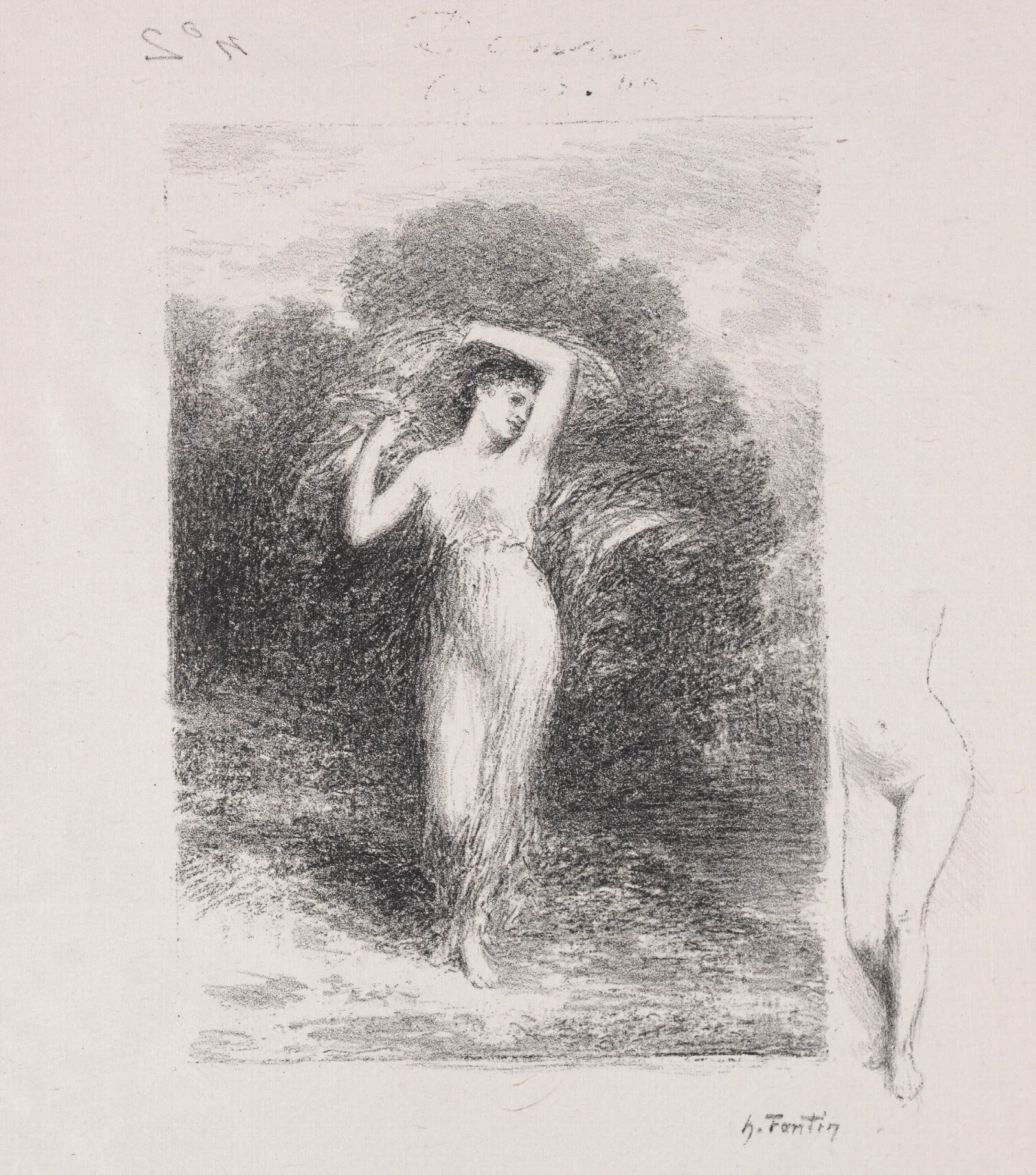 La Jeune Malade Wall Art by Henri Fantin-Latour - Canvas Print