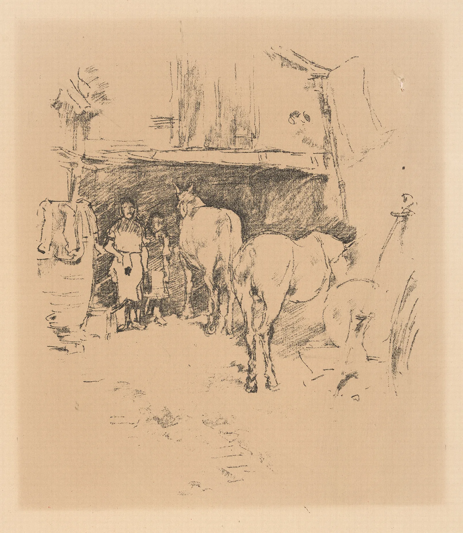 The Smiths Yard 2 Wall Art by James Abbott McNeill Whistler - Canvas Print