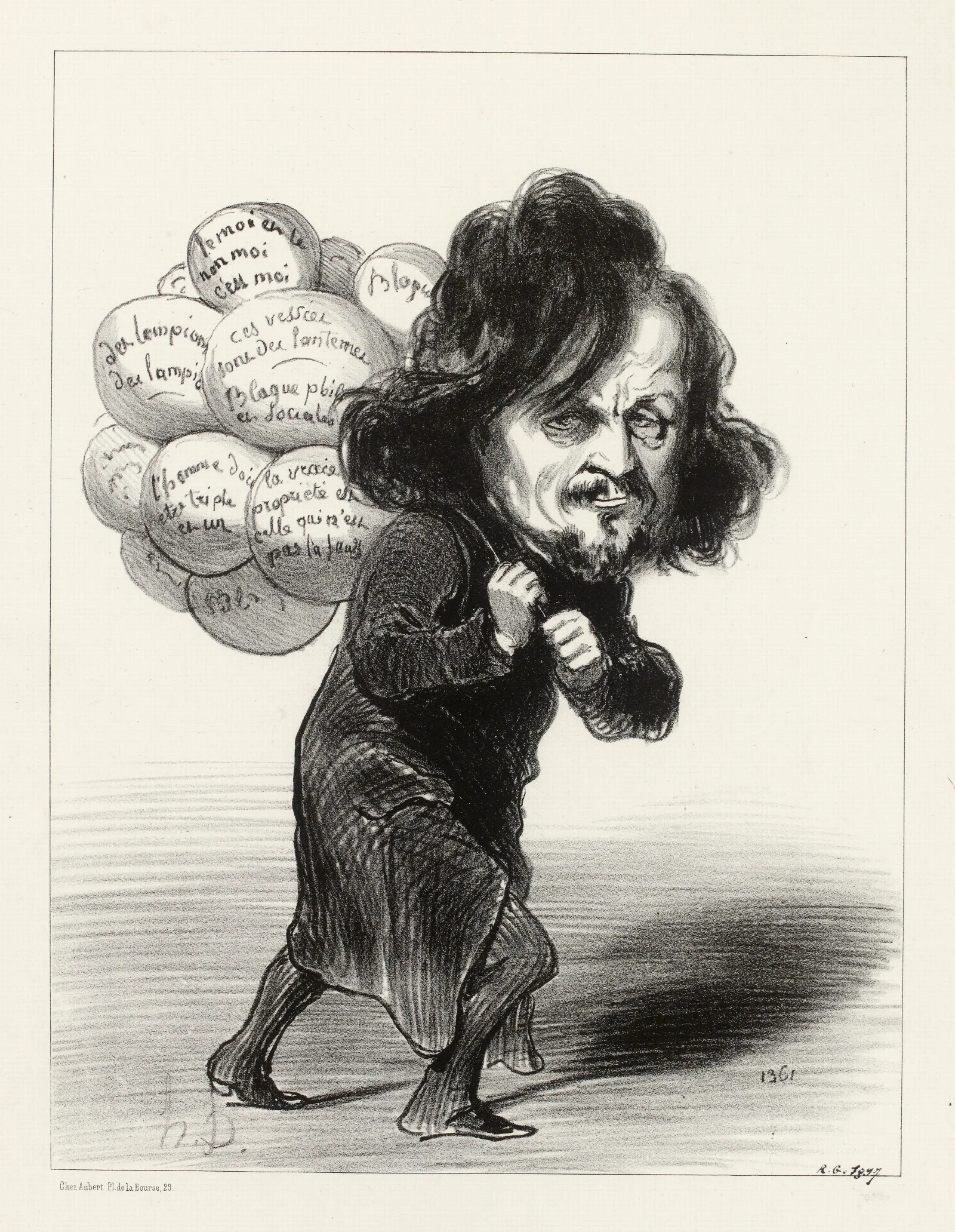 Pierre Leroux Wall Art by Honoré Daumier - Canvas Print