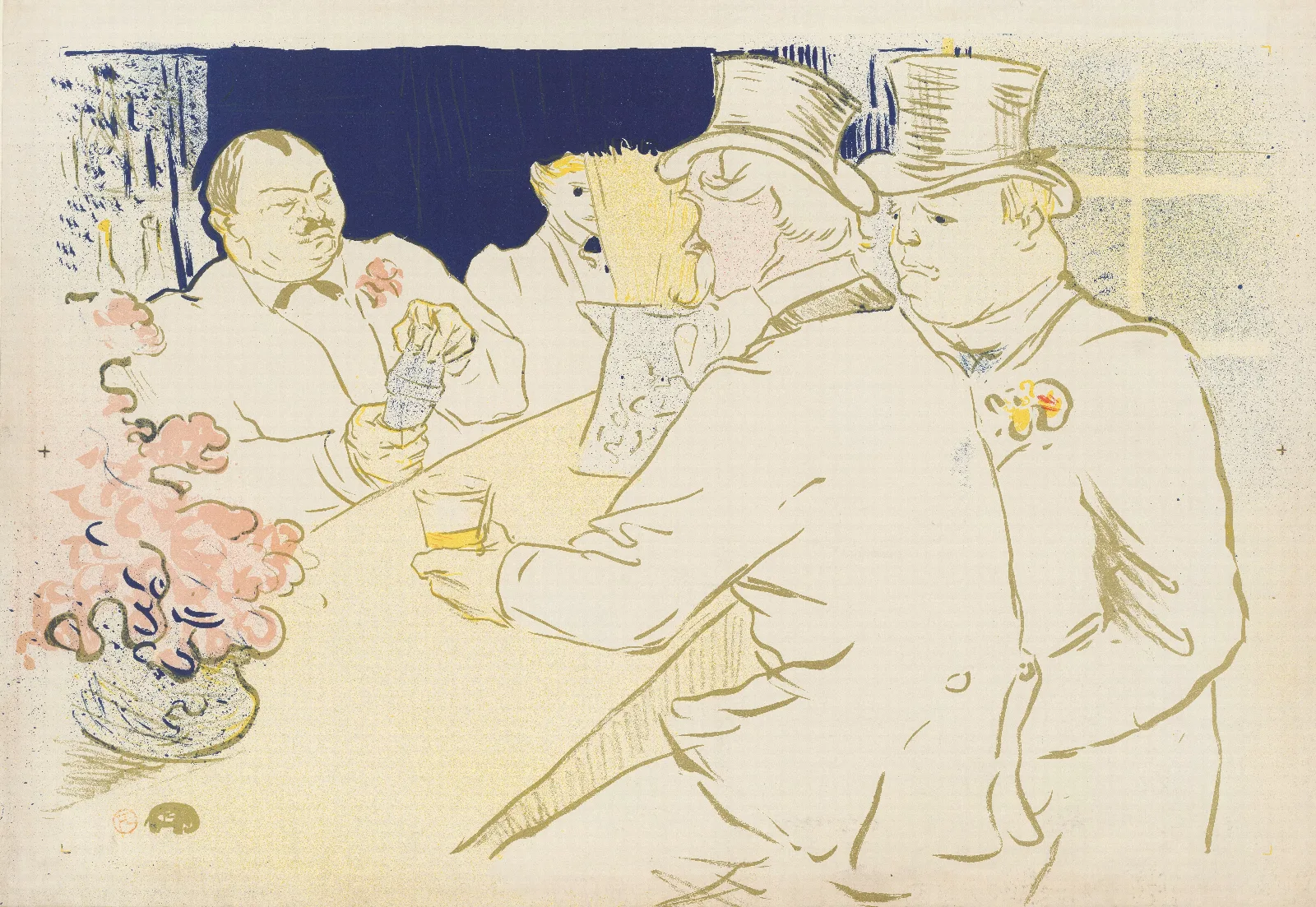 Irish And American Bar The Chap Book 2 Wall Art by Henri de Toulouse-Lautrec - Canvas Print