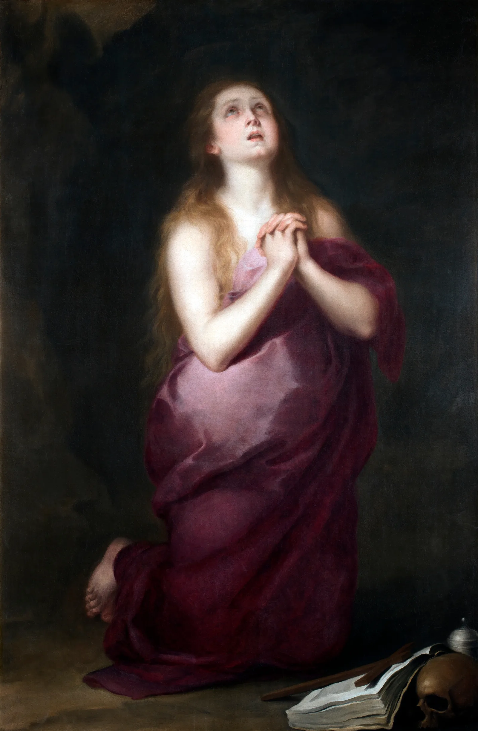 The Penitent Magdalene 16 Wall Art by Bartolomé Estebán Murillo - Canvas Print