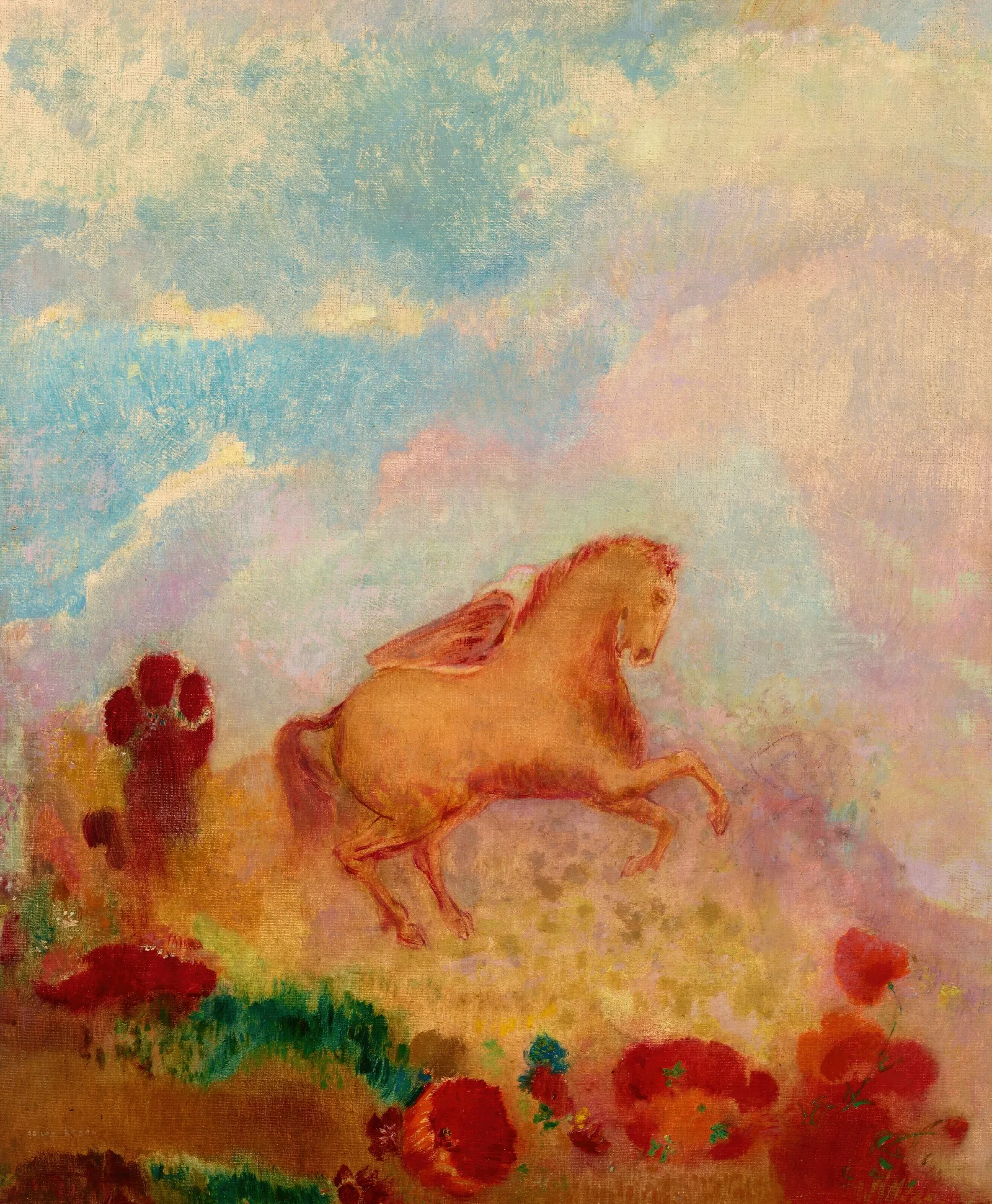 Pegase Captif Wall Art by Odilon Redon - Canvas Print