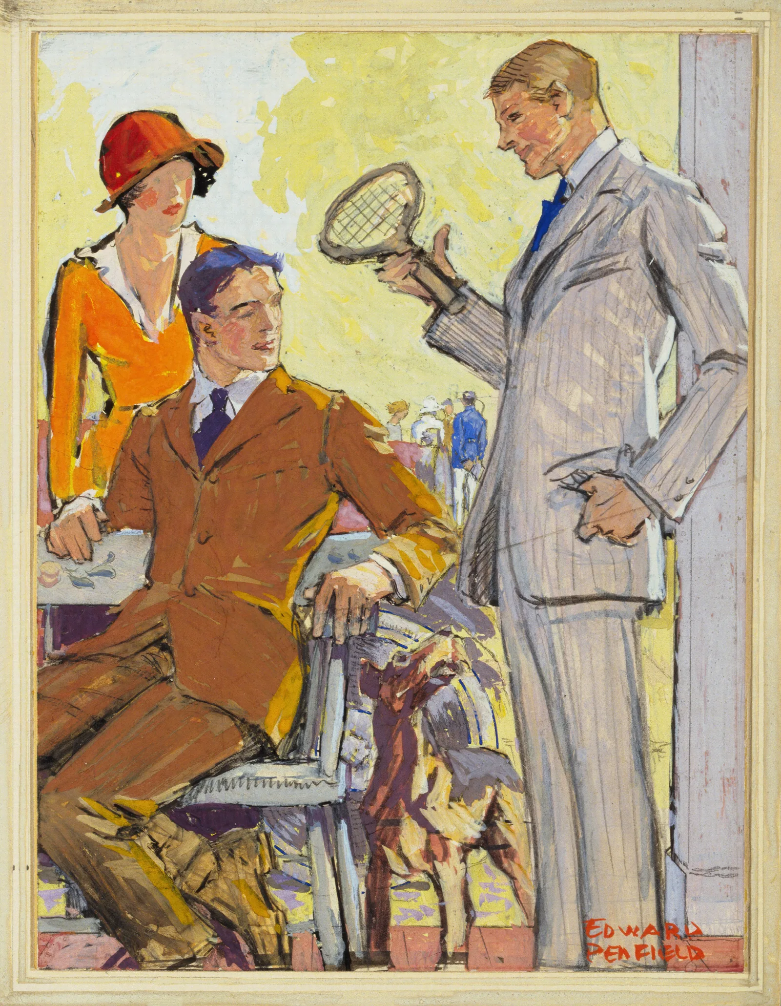 Advertisement For Hart Schaffner Marx Clothes Wall Art by Edward Penfield - Canvas Print