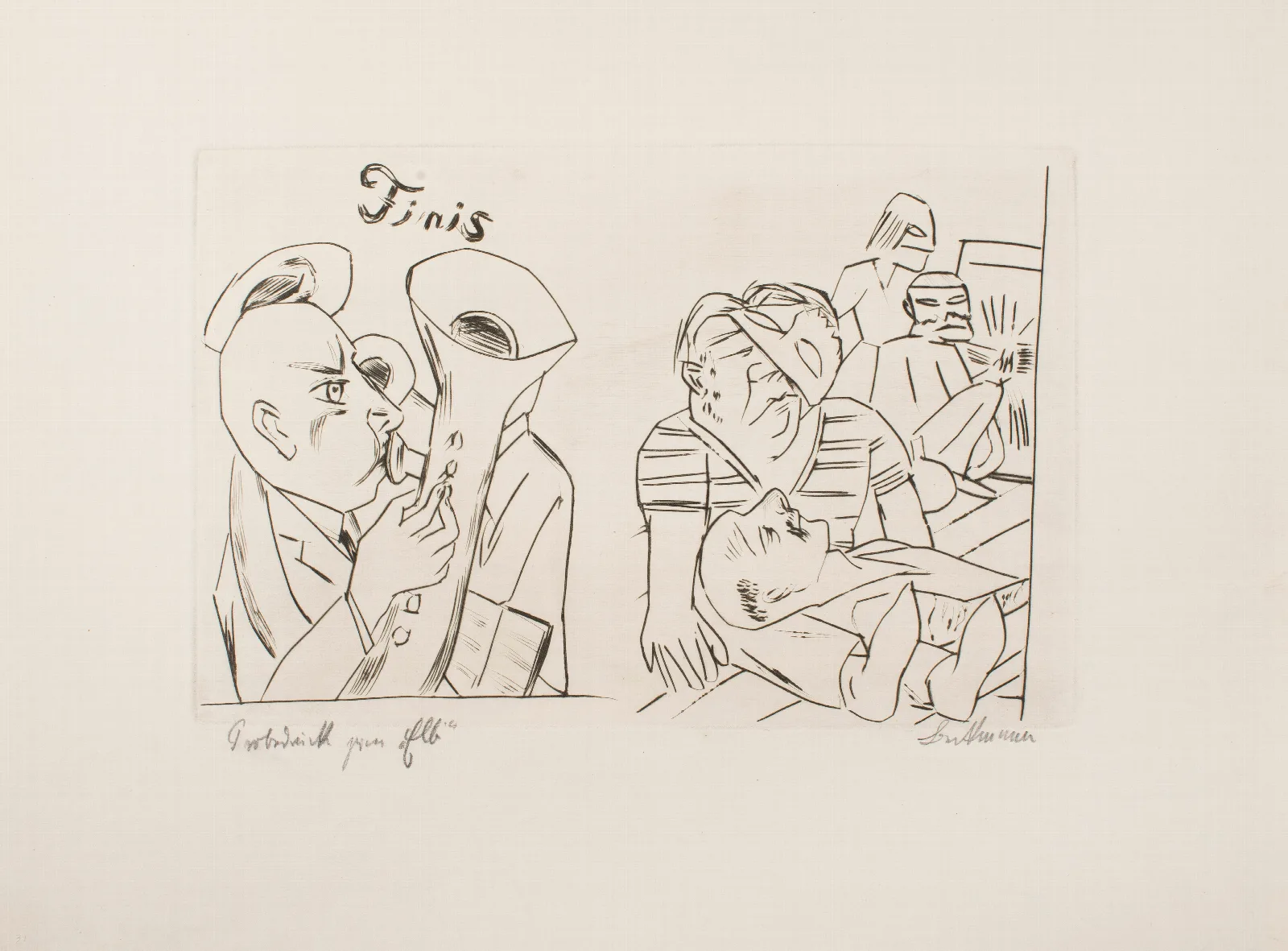 Ebbi Illustrations For Act Iv Wall Art by Max Beckmann - Canvas Print