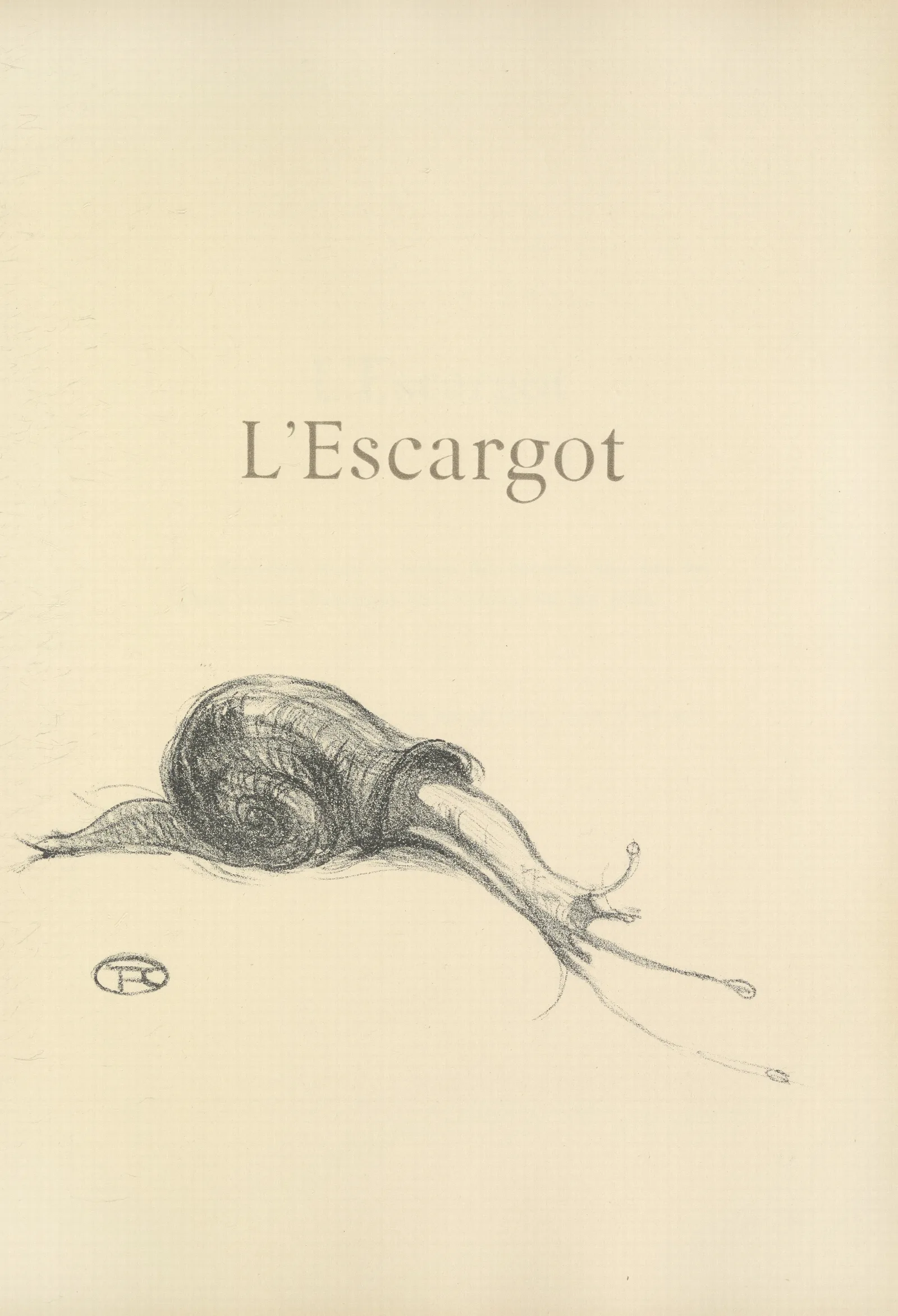 Lescargot Wall Art by Henri de Toulouse-Lautrec - Canvas Print