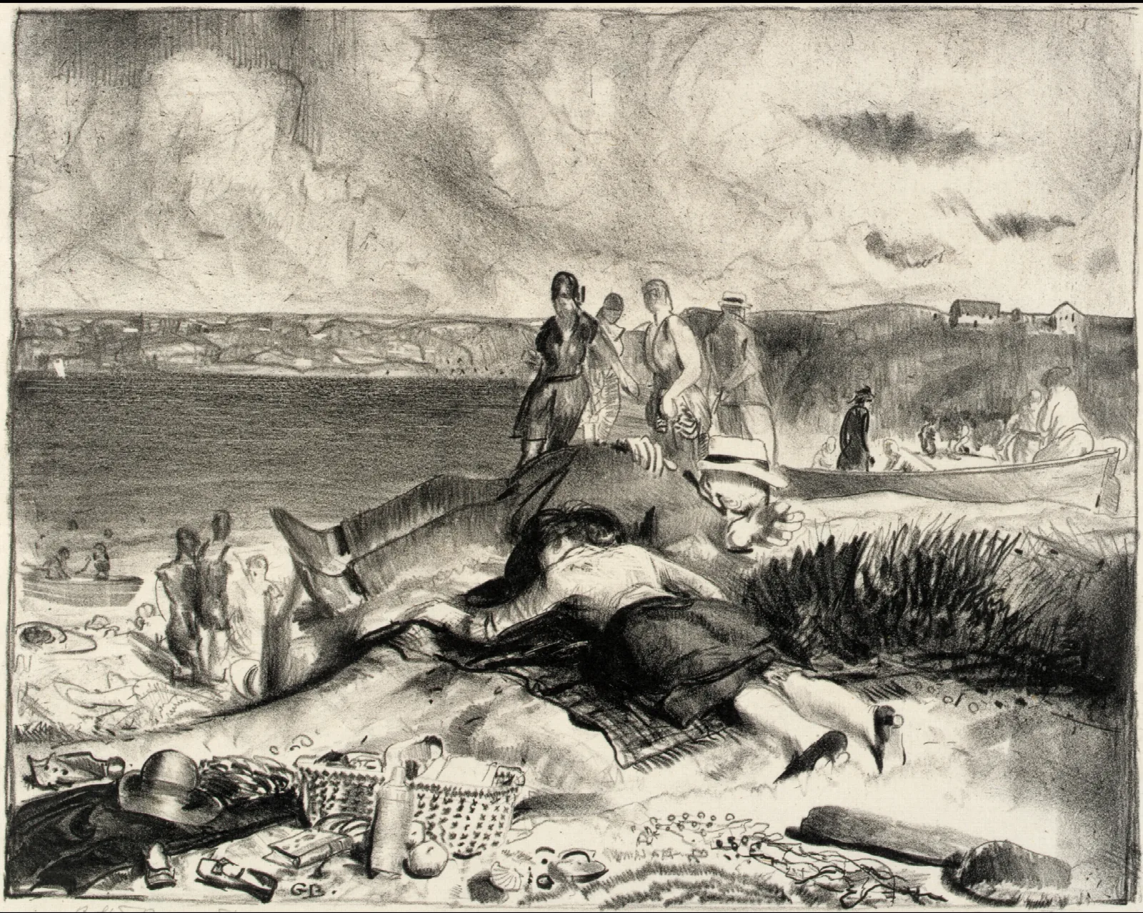 Legs Of The Sea Wall Art by George Wesley Bellows - Canvas Print
