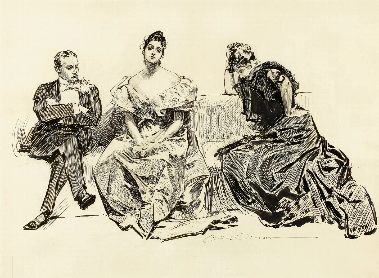 Determined Woman Wall Art by Charles Dana Gibson - Canvas Print