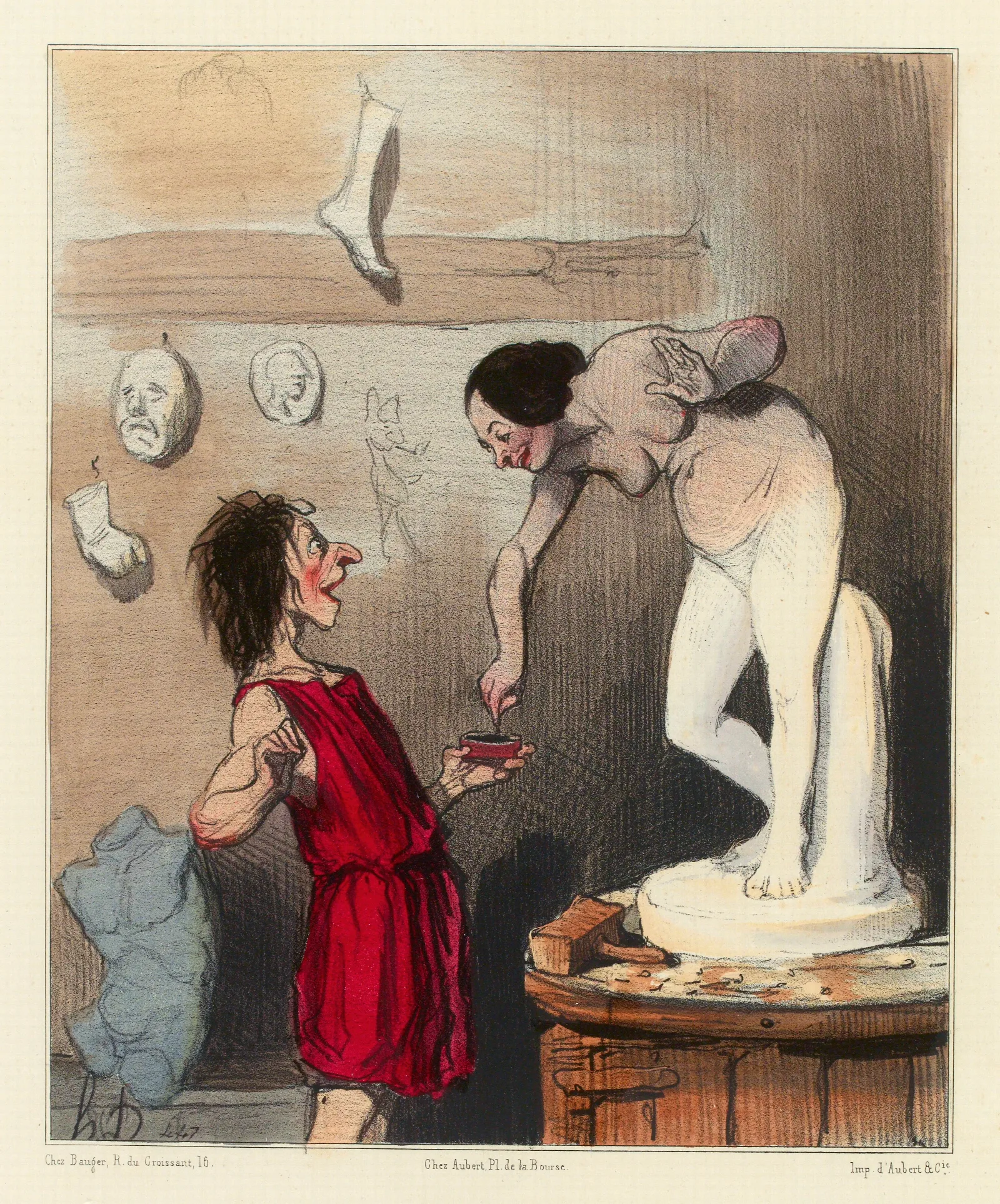 Pygmalion 4 Wall Art by Honoré Daumier - Canvas Print