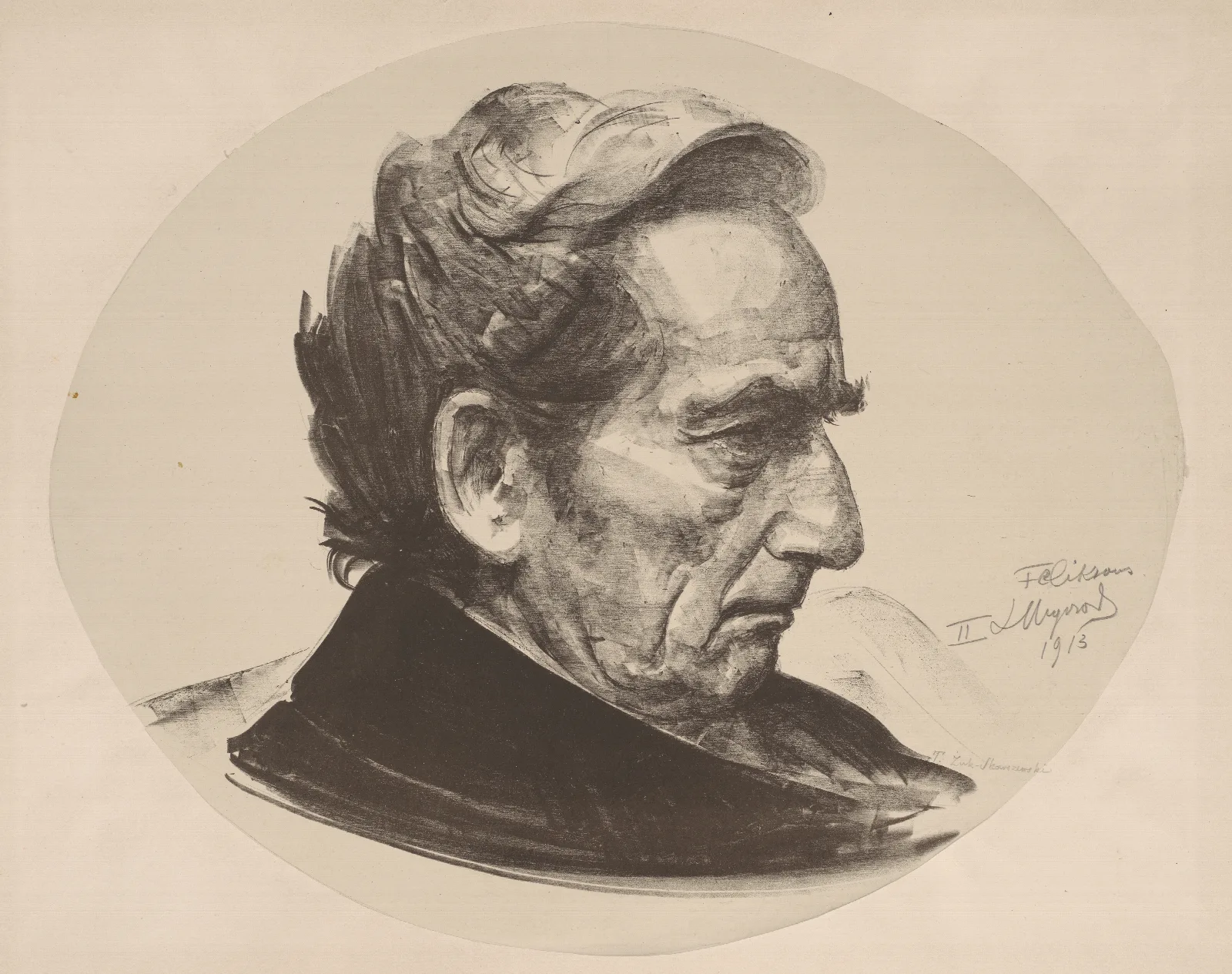 Portrait Of Tadeusz Zuk Skarszewski Wall Art by Leon Wyczółkowski - Canvas Print