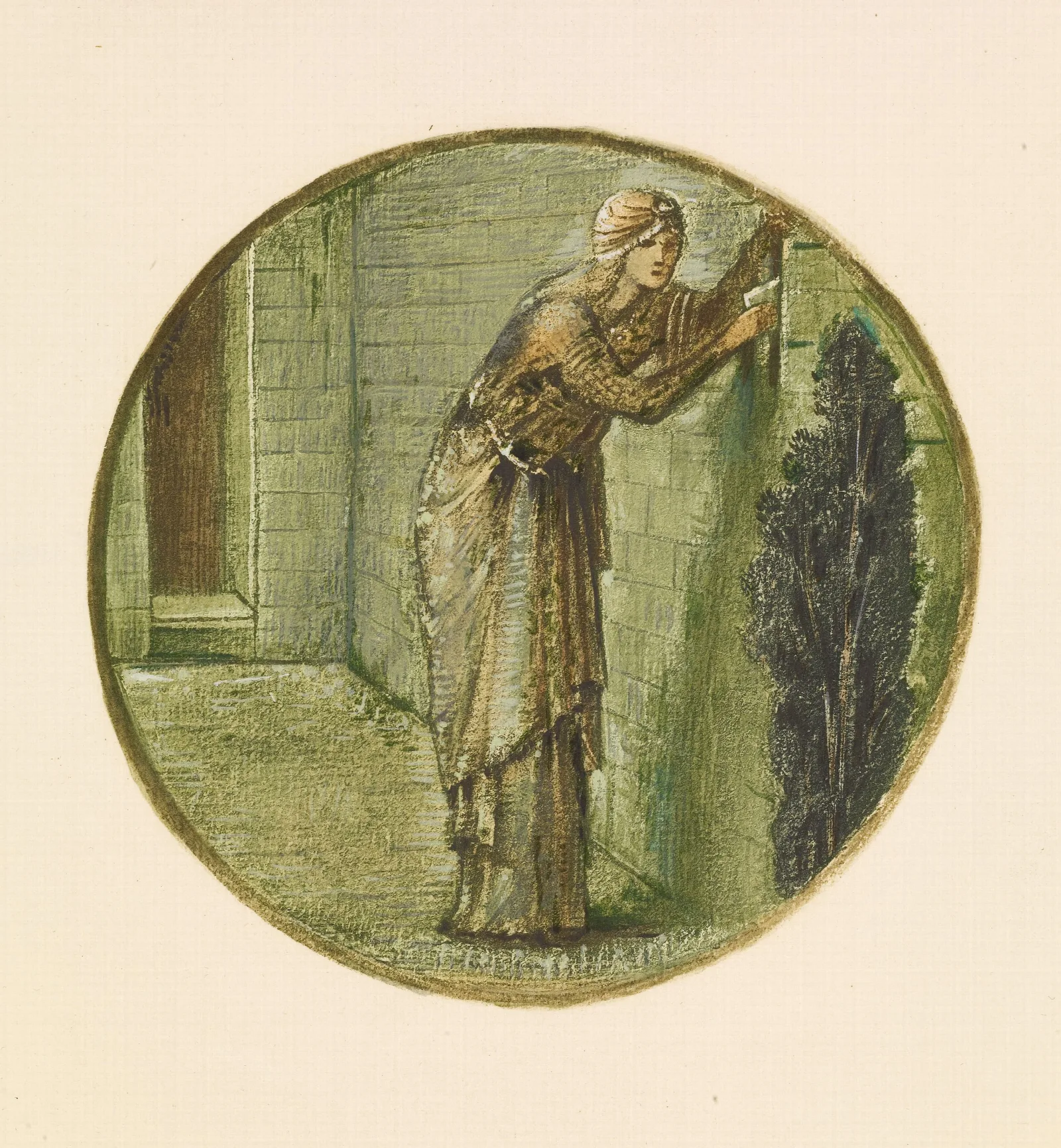 Wall Tryst Wall Art by Sir Edward Coley Burne-Jones - Canvas Print