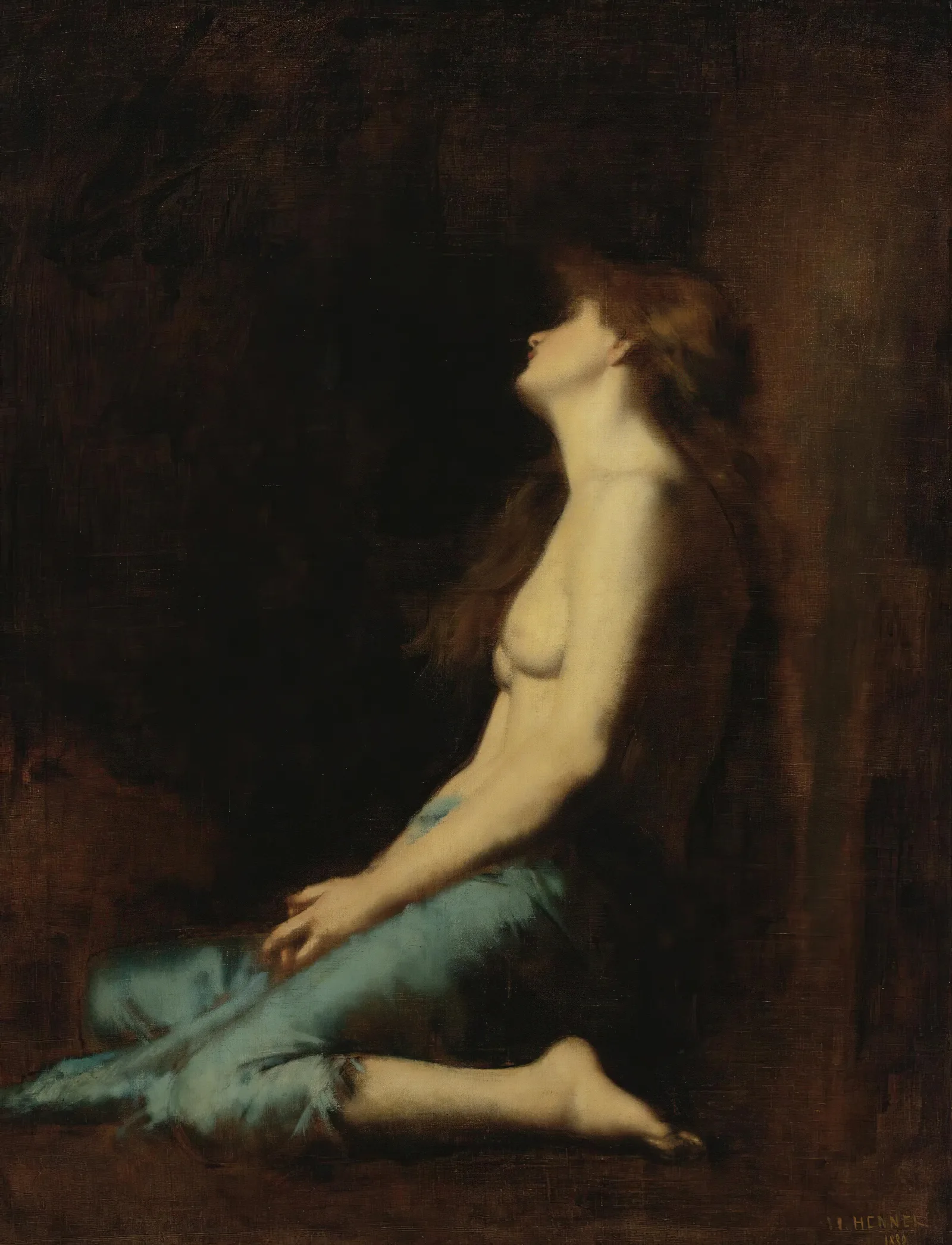 Mary Magdalene 6 Wall Art by Jean-Jacques Henner - Canvas Print